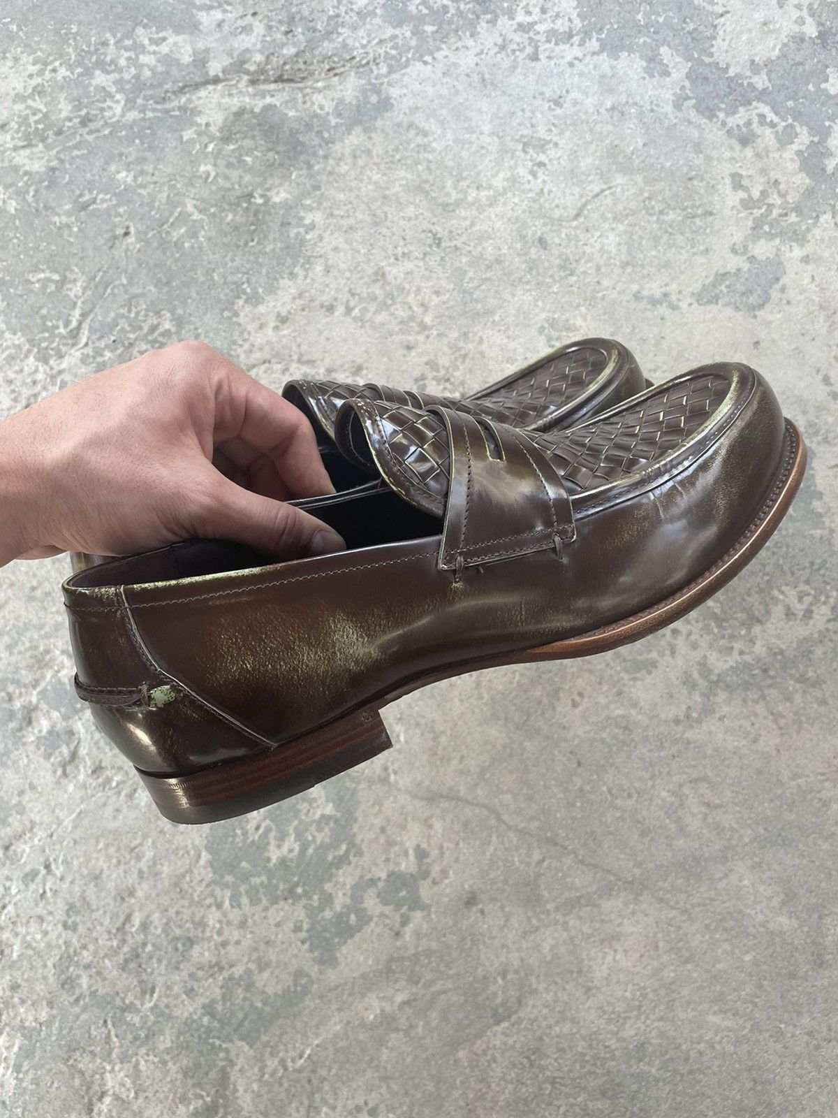 Bottega Veneta Bottega Veneta Distressed Loafer Size US 11 / EU 44 - 3 Thumbnail