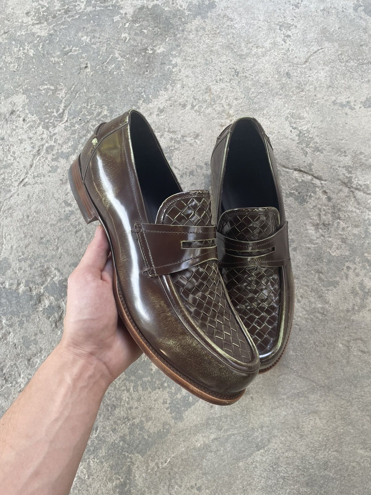 Bottega Veneta Bottega Veneta Distressed Loafer Size US 11 / EU 44 - 1 Thumbnail