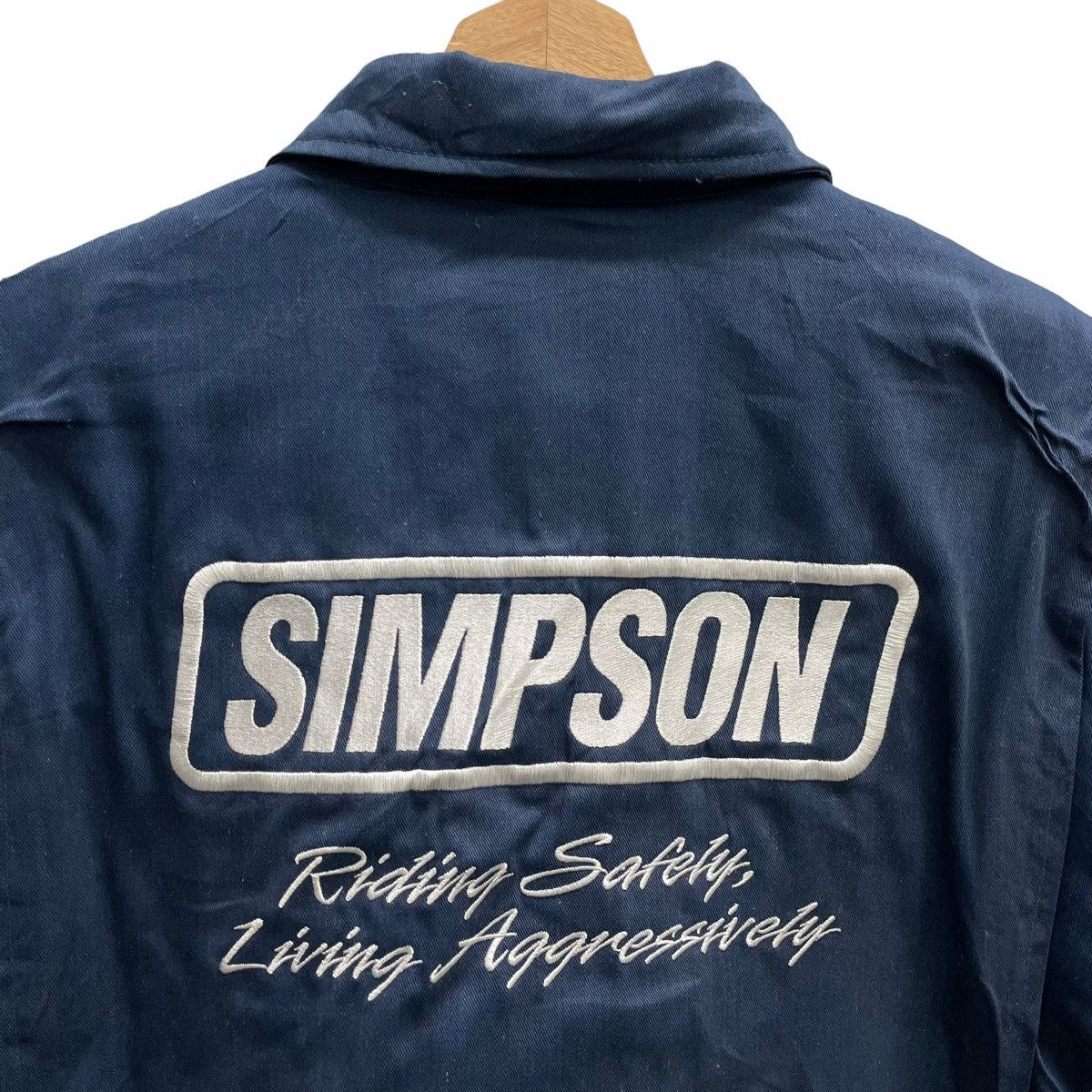 Gear for Sports STEAL💥 SIMPSON RACING BIG LOGO BIKER JACKET Size US L / EU 52-54 / 3 - 4 Thumbnail