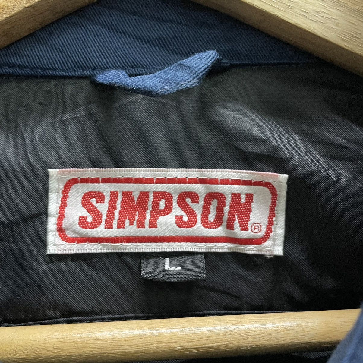Gear for Sports STEAL💥 SIMPSON RACING BIG LOGO BIKER JACKET Size US L / EU 52-54 / 3 - 8 Thumbnail