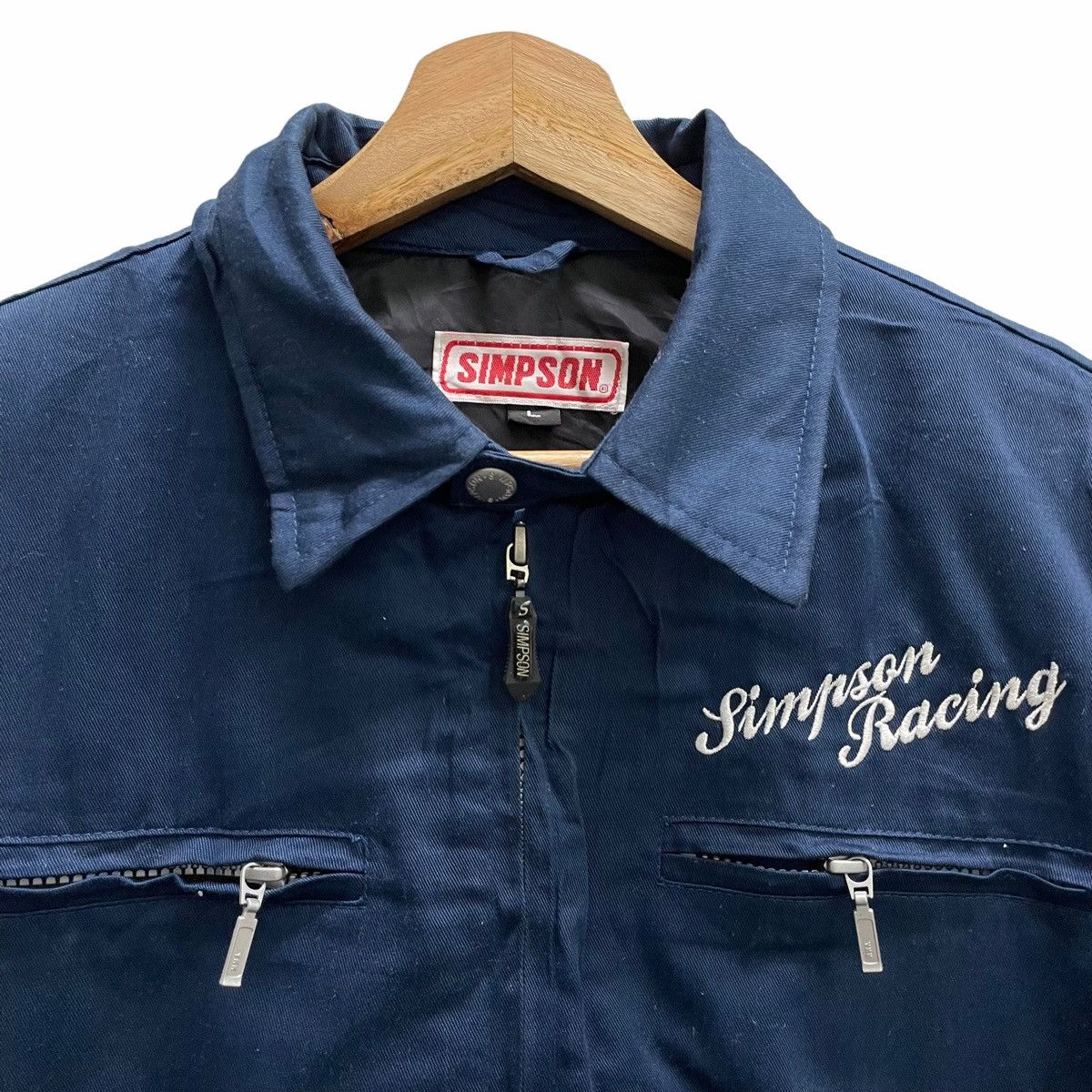 Gear for Sports STEAL💥 SIMPSON RACING BIG LOGO BIKER JACKET Size US L / EU 52-54 / 3 - 6 Thumbnail