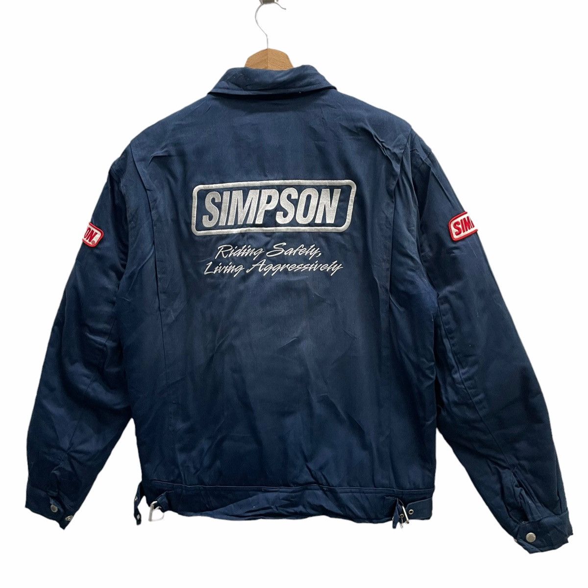 Gear for Sports STEAL💥 SIMPSON RACING BIG LOGO BIKER JACKET Size US L / EU 52-54 / 3 - 3 Thumbnail