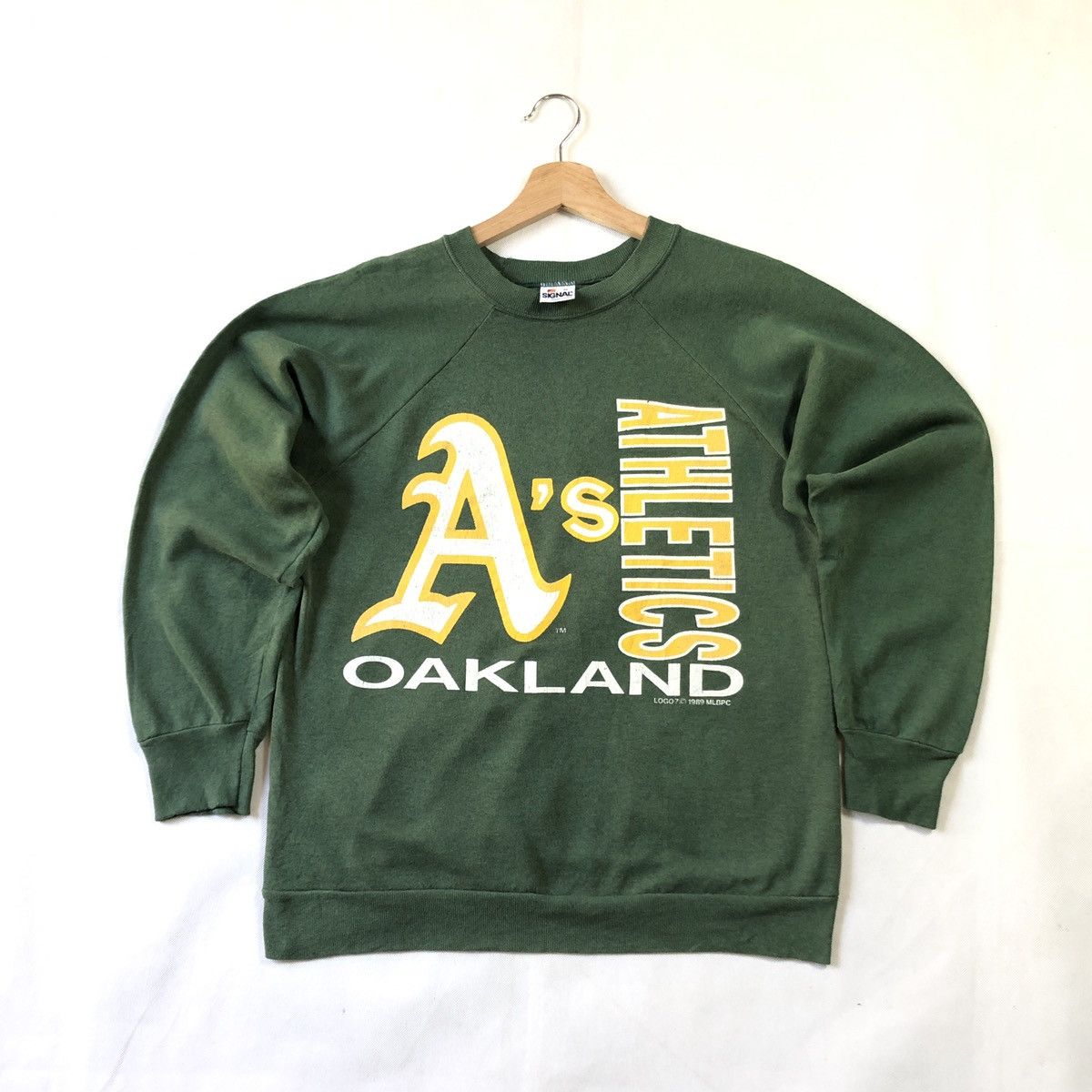 MLB × Vintage Rare! Vintage A’s Oakland Athletics Pullover Sweatshirt Size US S / EU 44-46 / 1 - 1 Thumbnail