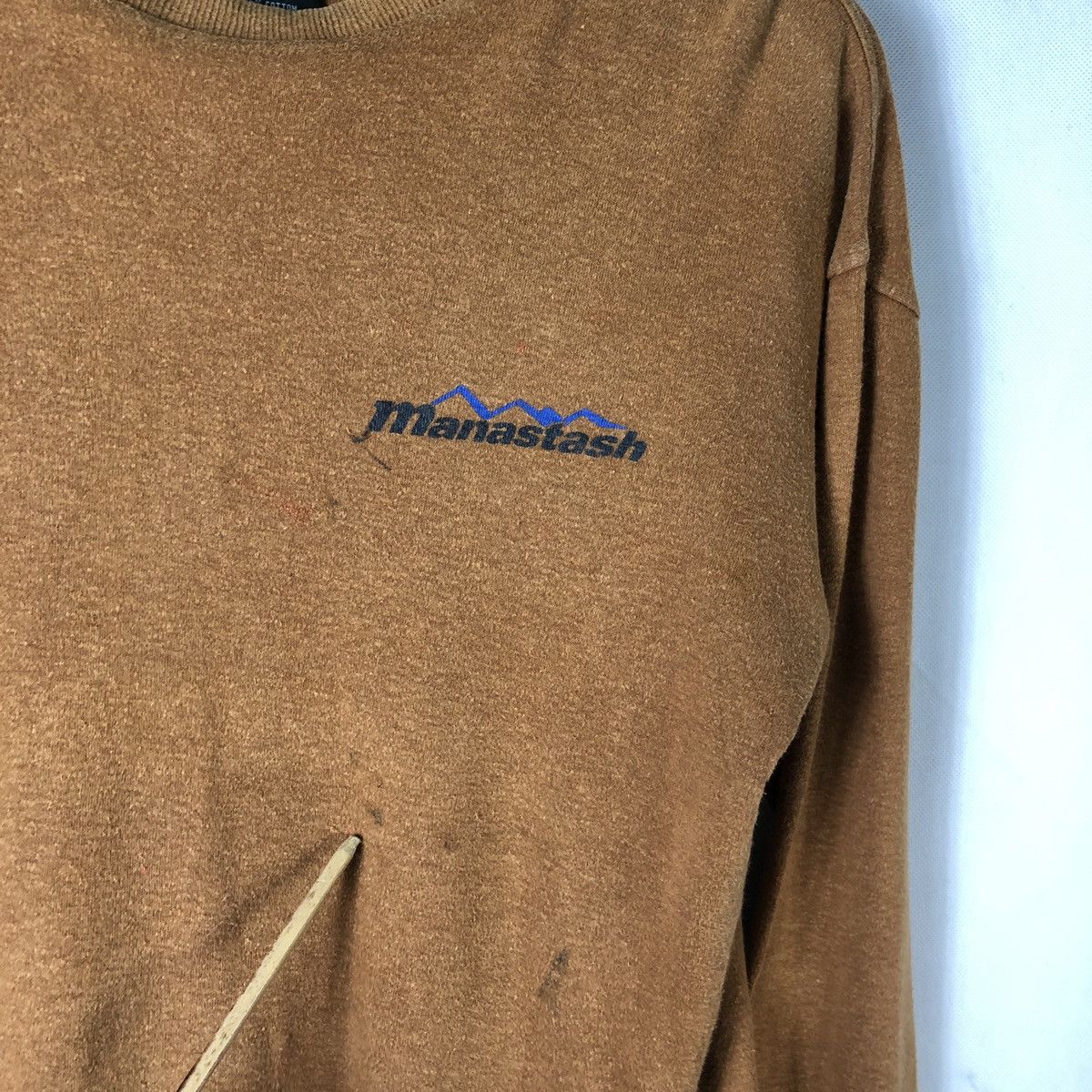 Manastash × Vintage Rare! Vintage Manatash Painter Art Hemp Pullover Sweatshirt Size US S / EU 44-46 / 1 - 10 Thumbnail
