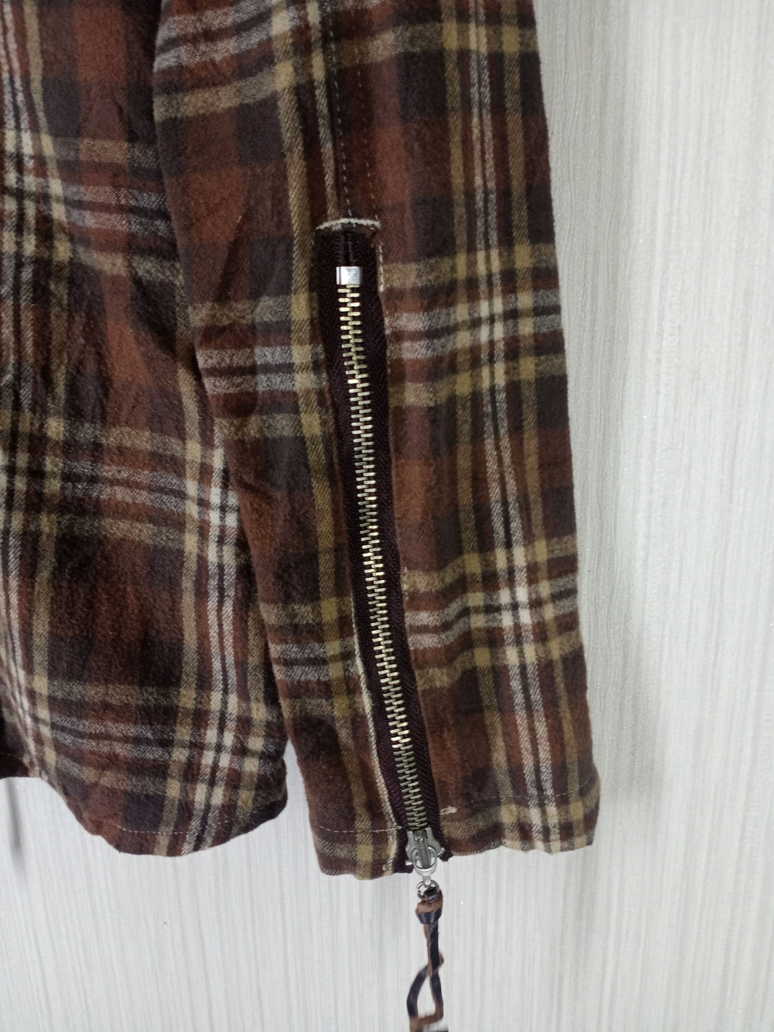 Remi Relief Rare Remi Relief Flannel Zipper Jacket Size US S / EU 44-46 / 1 - 10 Thumbnail