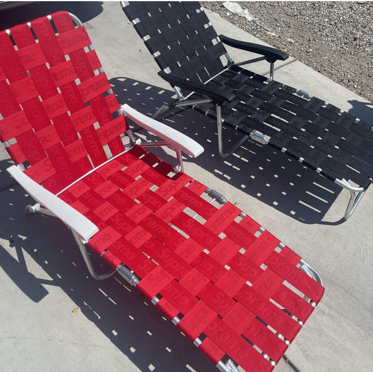 Supreme SUPREME WOVEN CHAISE LOUNGE CHAIR Grailed