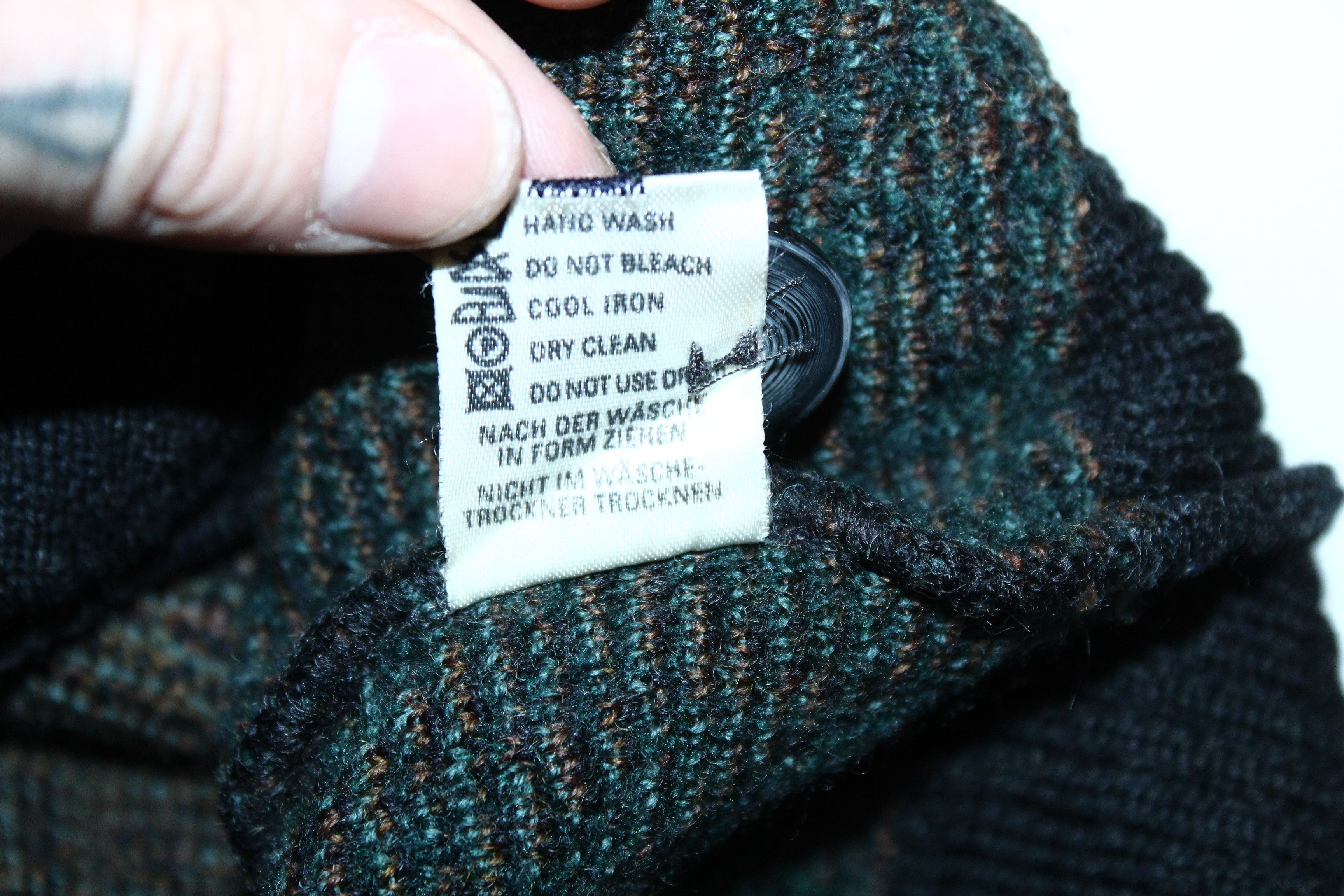 Homespun Knitwear VTG🔥 Marz Munchen Abstract Knitted Cardigan. Size US XL / EU 56 / 4 - 7 Thumbnail