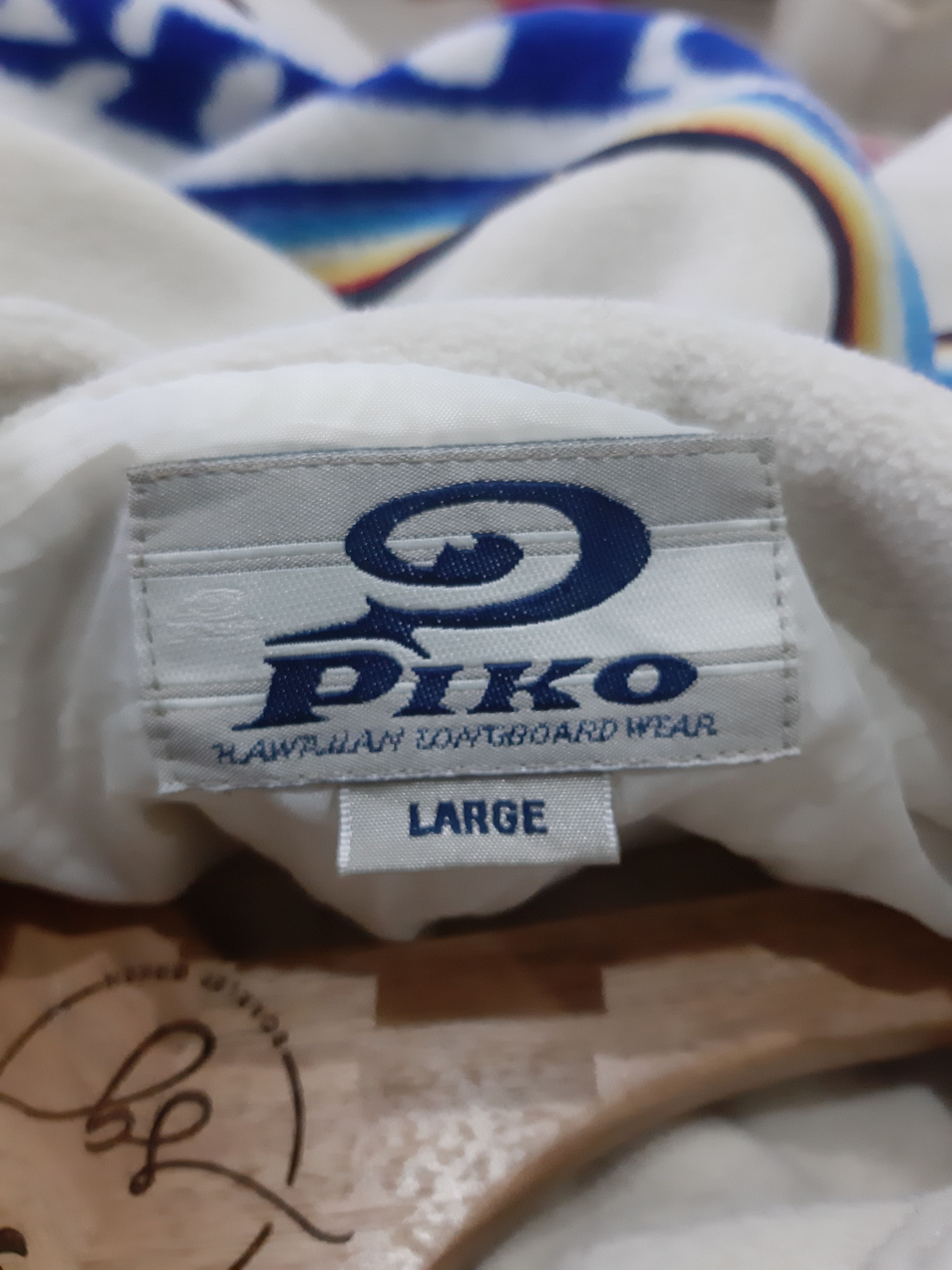 Vintage True Vintage Piko Hawaiian Longbeach Wear Fleece Size US L / EU 52-54 / 3 - 5 Thumbnail