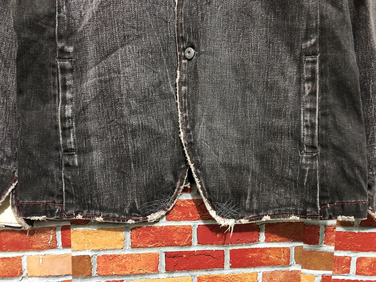 Japanese Brand Royal Blue Distressed Denim Jacket Size US L / EU 52-54 / 3 - 4 Thumbnail
