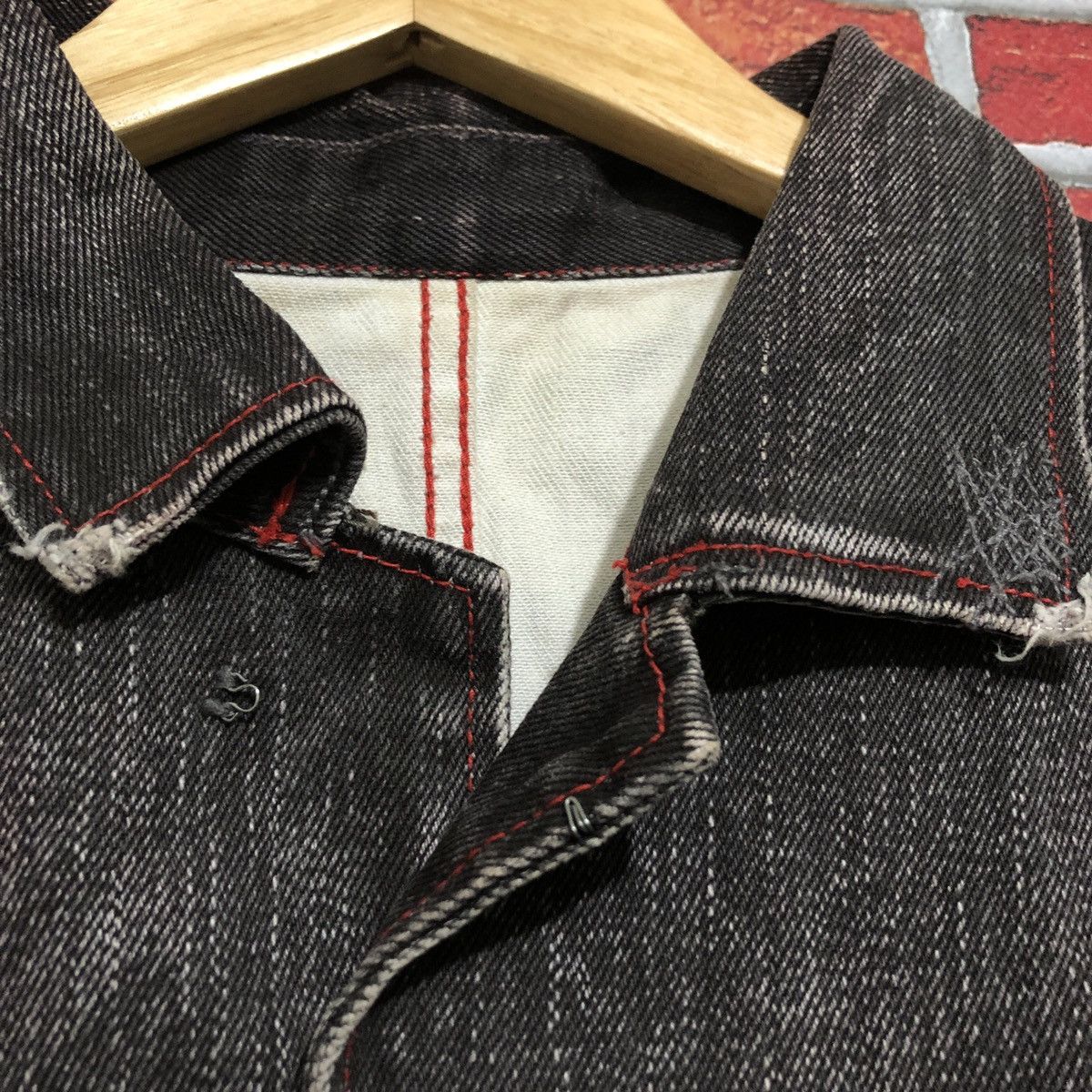 Japanese Brand Royal Blue Distressed Denim Jacket Size US L / EU 52-54 / 3 - 3 Thumbnail
