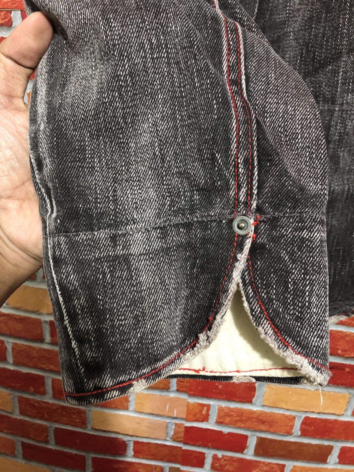 Japanese Brand Royal Blue Distressed Denim Jacket Size US L / EU 52-54 / 3 - 5 Thumbnail