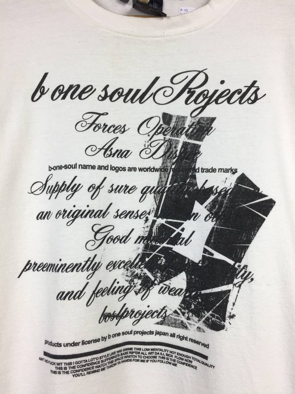 Japanese Brand Vtg B One-Soul Projects Streetwear Graphic Longsleeve Teeee Size US XL / EU 56 / 4 - 3 Thumbnail