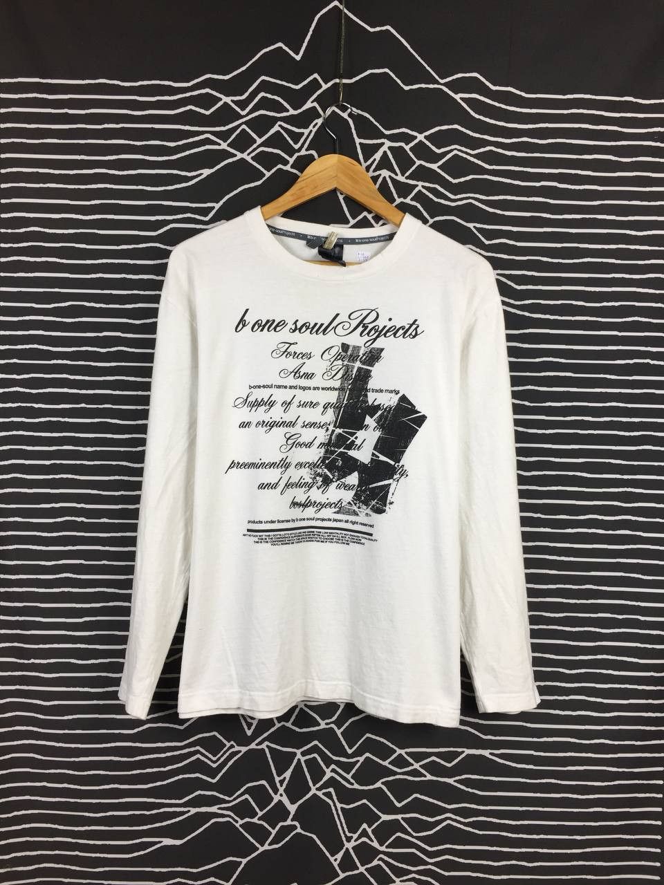 Japanese Brand Vtg B One-Soul Projects Streetwear Graphic Longsleeve Teeee Size US XL / EU 56 / 4 - 1 Thumbnail