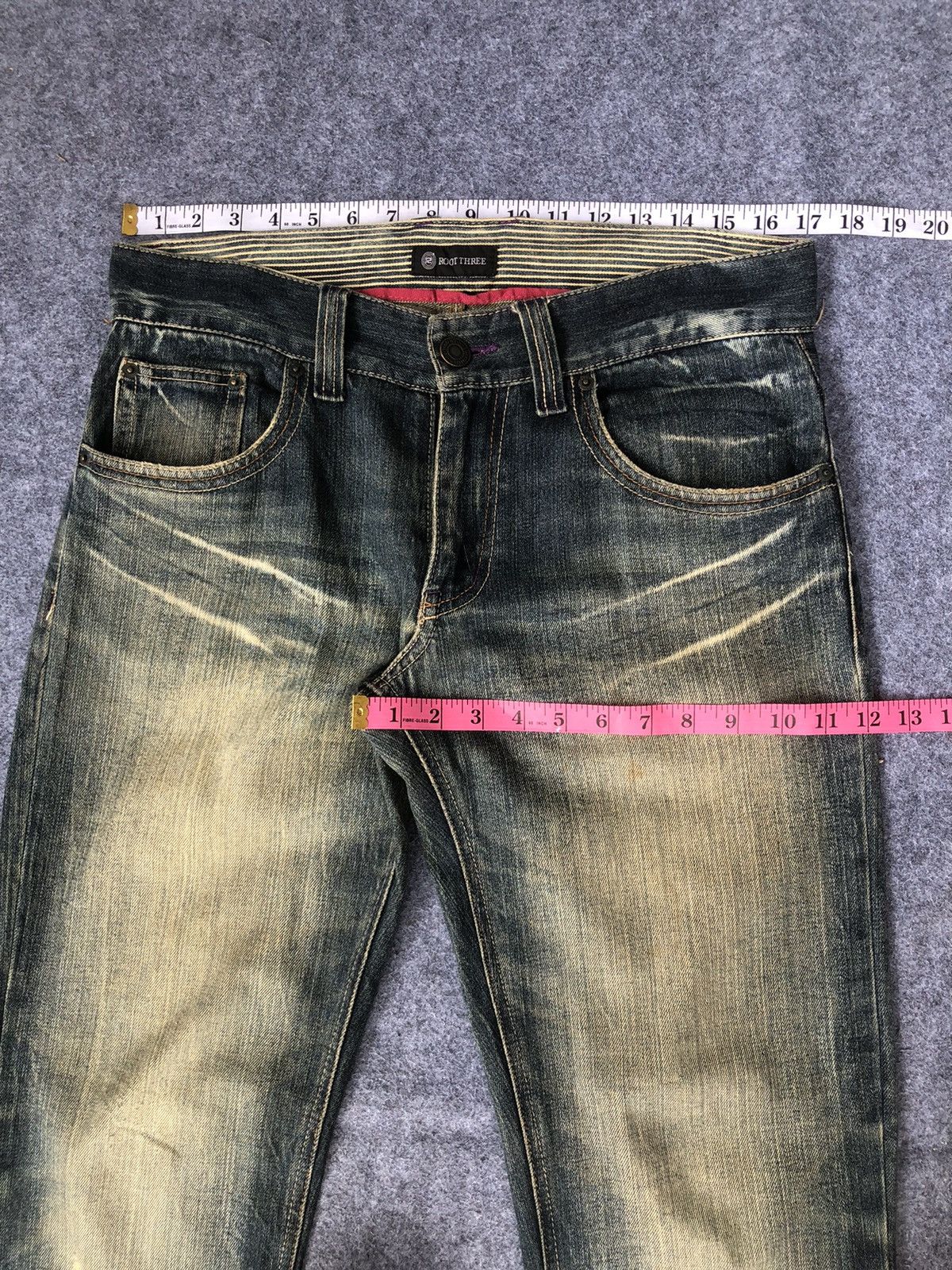 Japanese Brand Rare🔥Japanese Root Three Seditionaries Distressed Jeans Size US 34 / EU 50 - 15 Thumbnail
