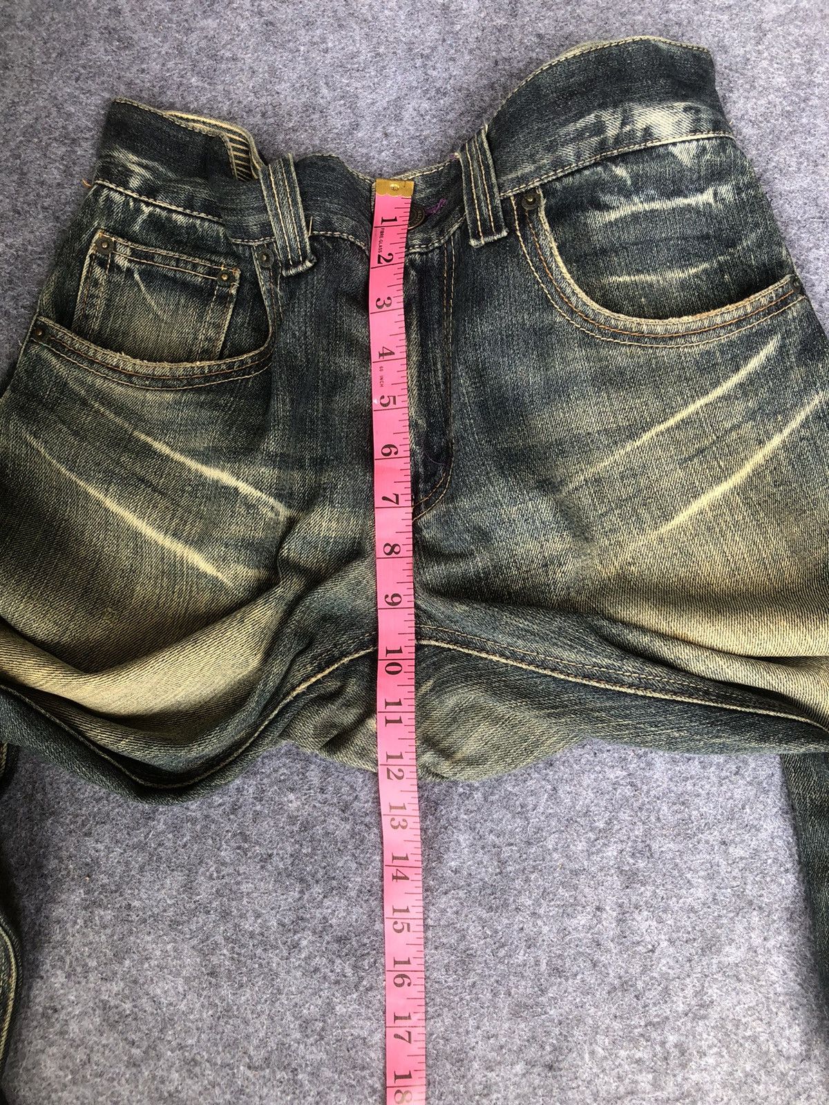 Japanese Brand Rare🔥Japanese Root Three Seditionaries Distressed Jeans Size US 34 / EU 50 - 18 Thumbnail
