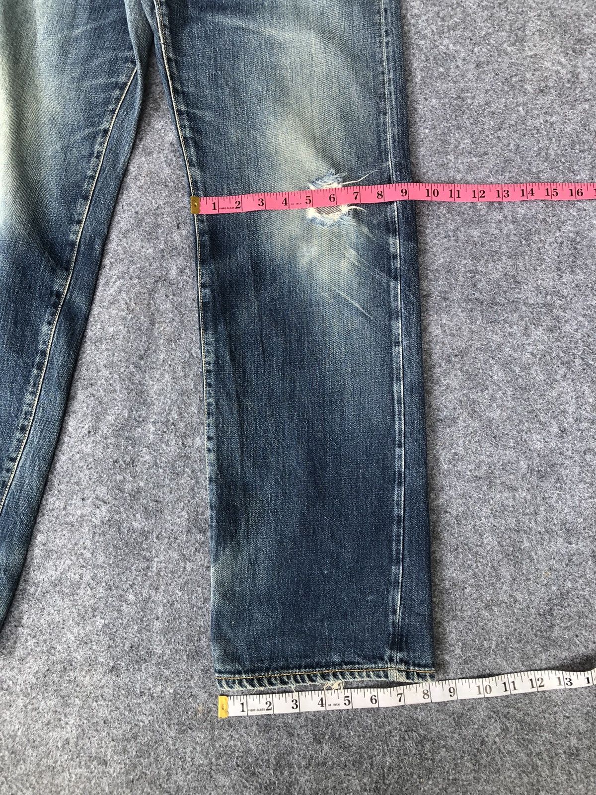 Japanese Brand Rare🔥Vtg Japanese Doarat Selvedge Distressed Jeans Size US 28 / EU 44 - 15 Thumbnail