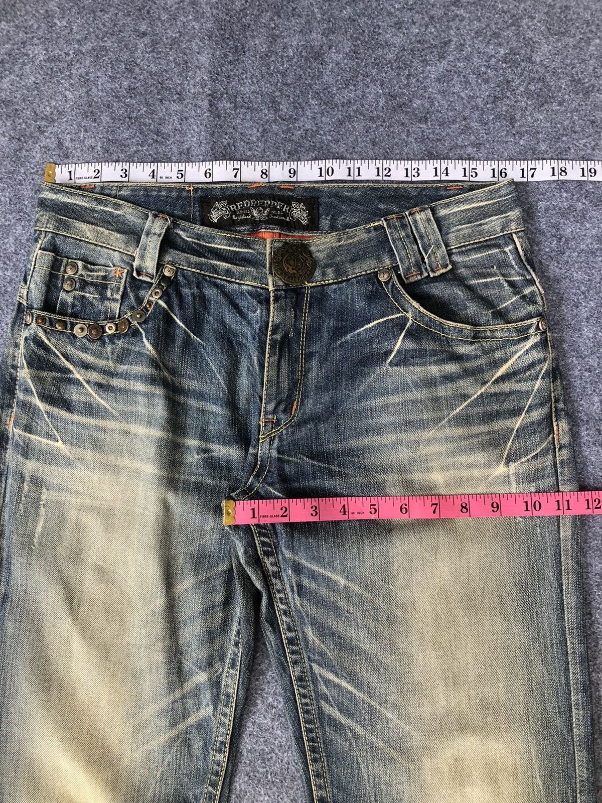 Japanese Brand Rare🔥Japanese Red Pepper Seditionaries Jeans Size US 33 - 16 Thumbnail