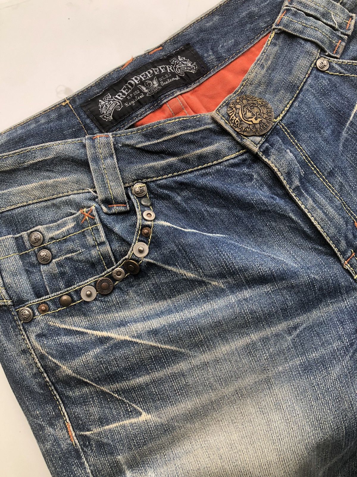 Japanese Brand Rare🔥Japanese Red Pepper Seditionaries Jeans Size US 33 - 8 Thumbnail