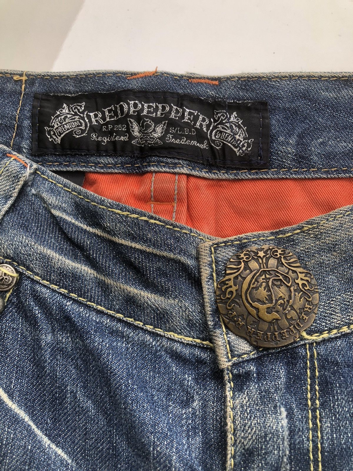 Japanese Brand Rare🔥Japanese Red Pepper Seditionaries Jeans Size US 33 - 9 Thumbnail