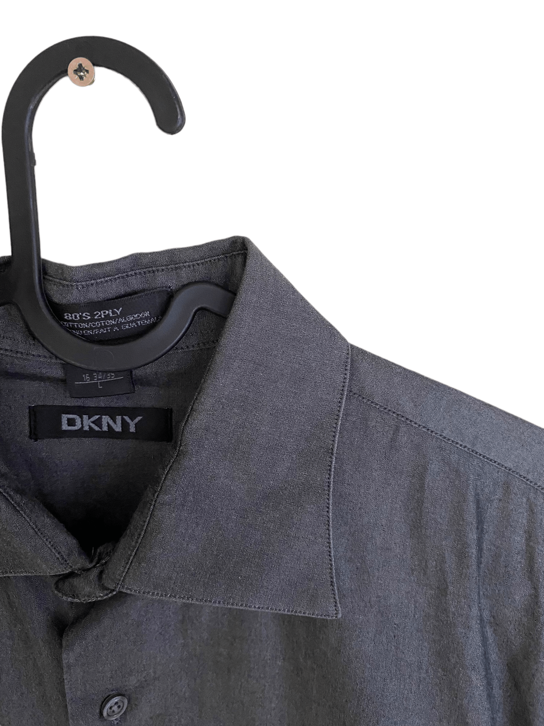 DKNY × Donna Karan Donna Karan DKNY graphite button up shirt, size L Size US L / EU 52-54 / 3 - 2 Thumbnail