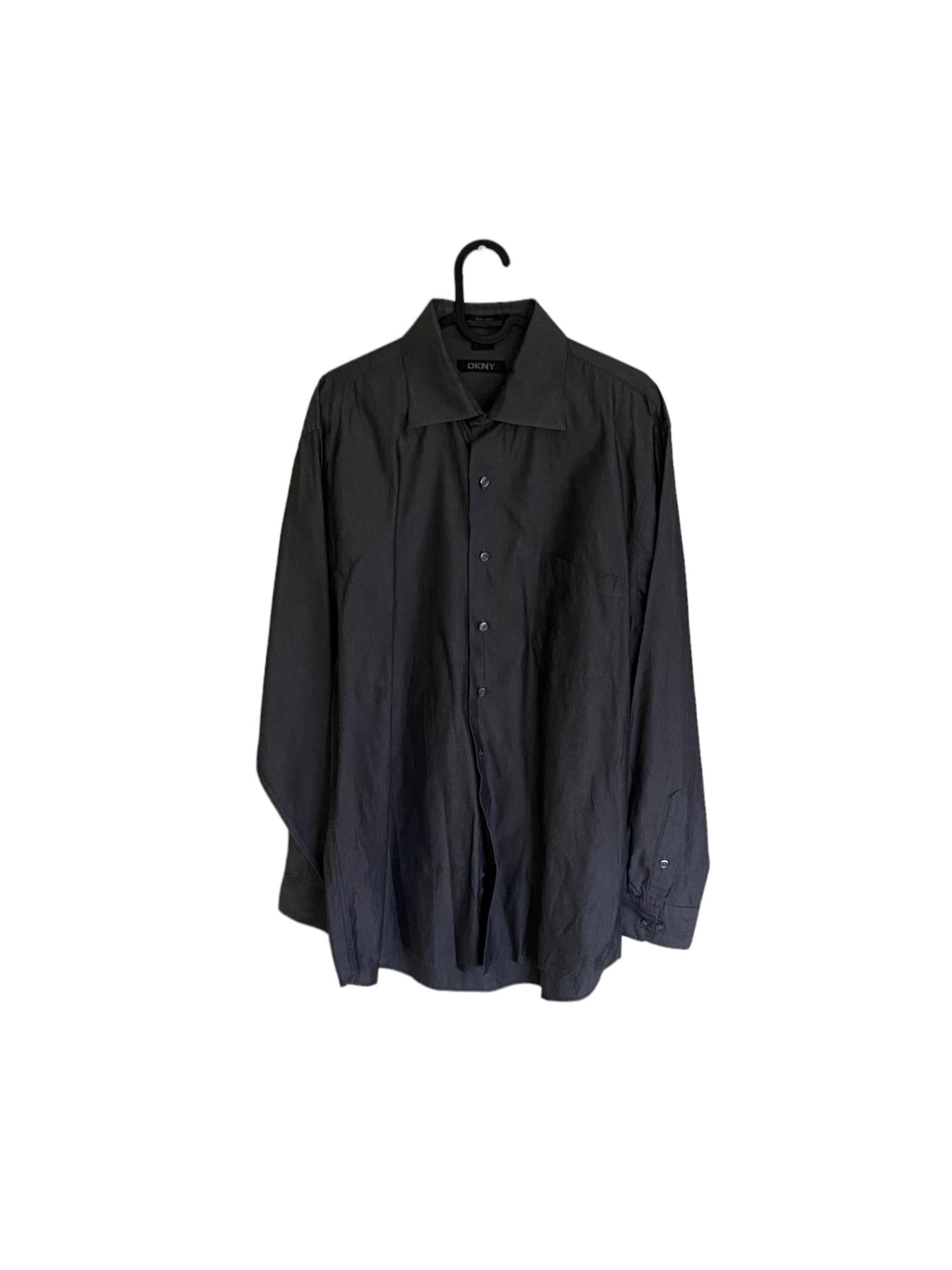 DKNY × Donna Karan Donna Karan DKNY graphite button up shirt, size L Size US L / EU 52-54 / 3 - 1 Thumbnail