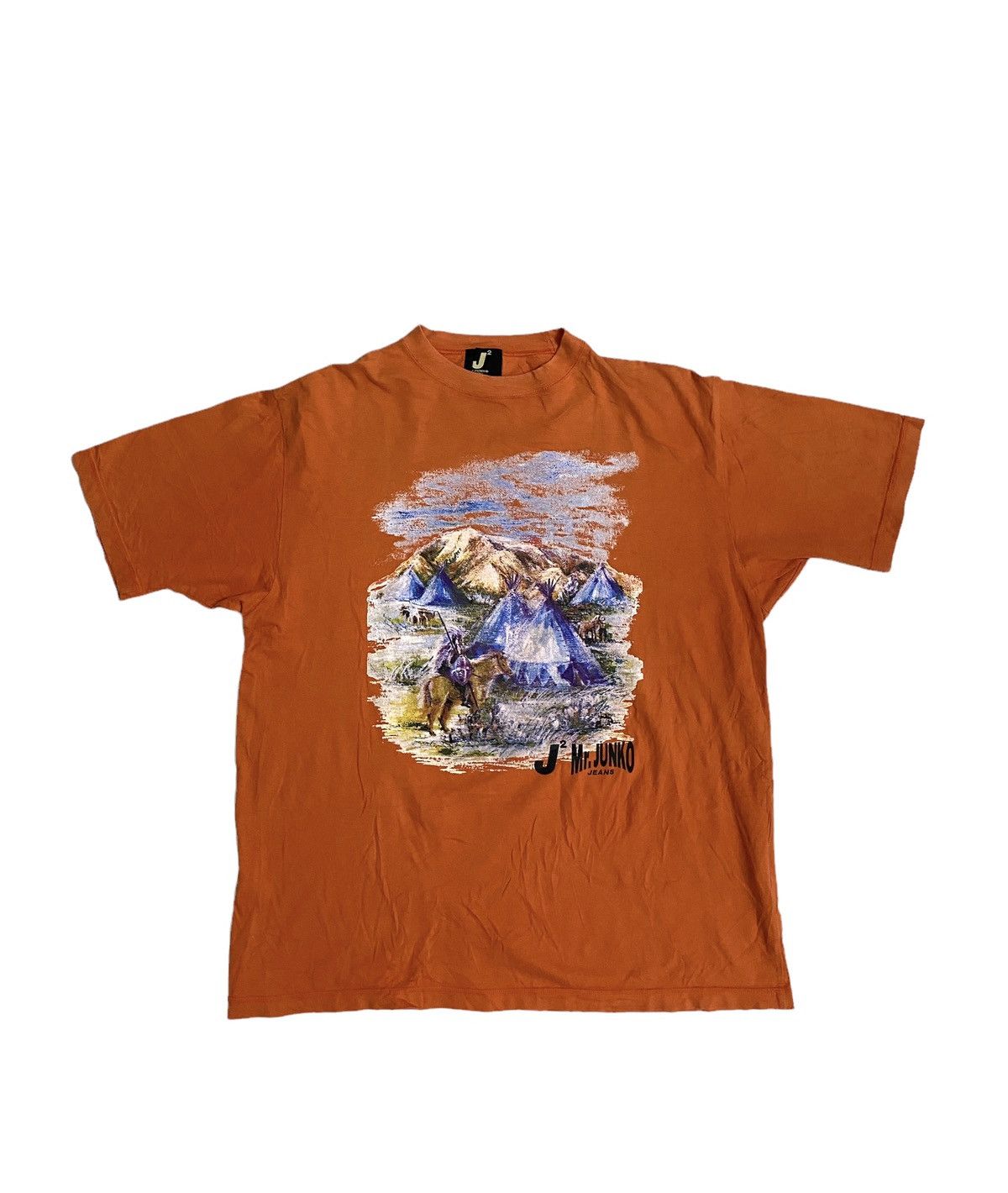 Mr Junko with Red indian scene shirt