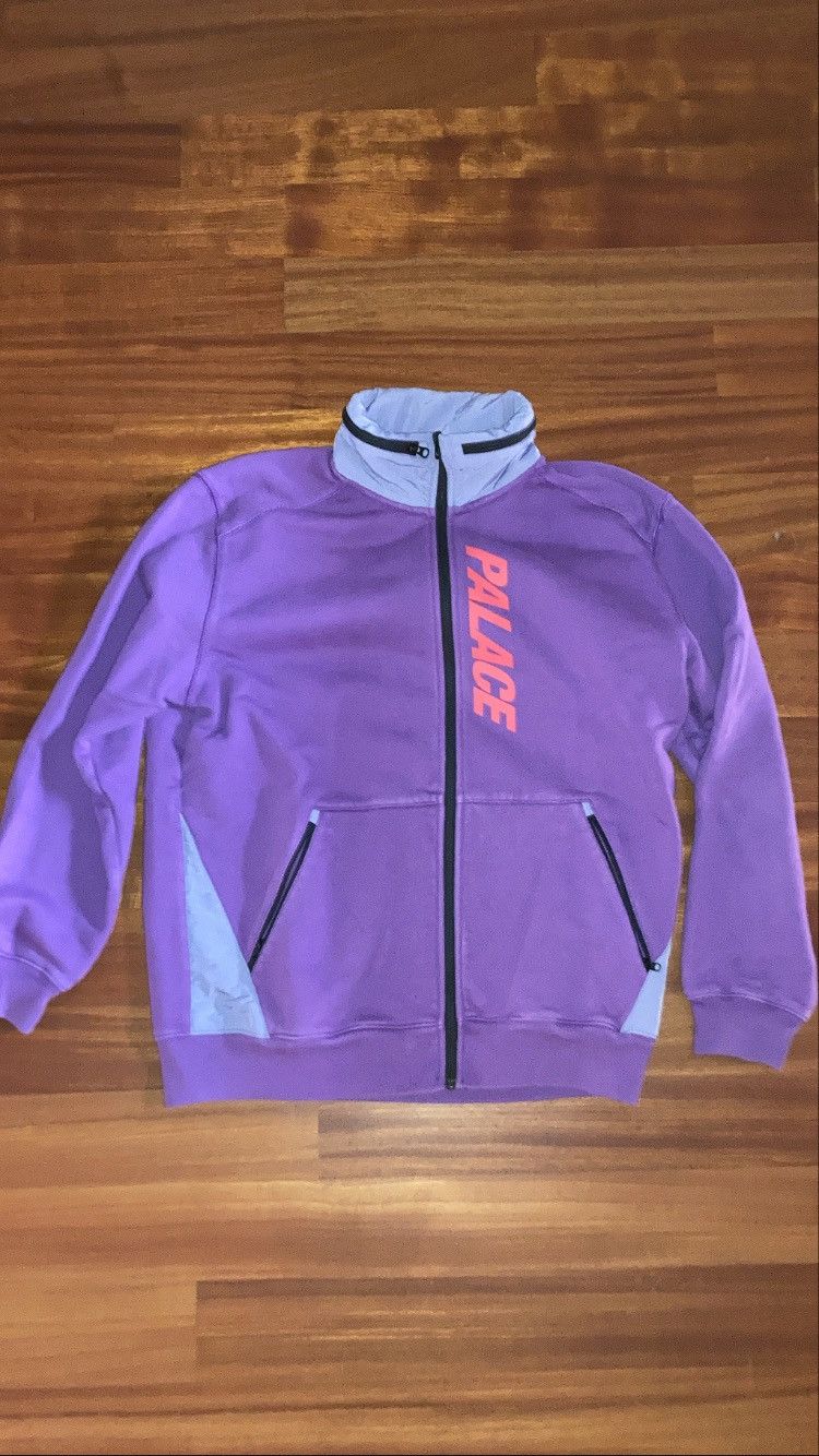 PALACE パープル ジップアップジャケット