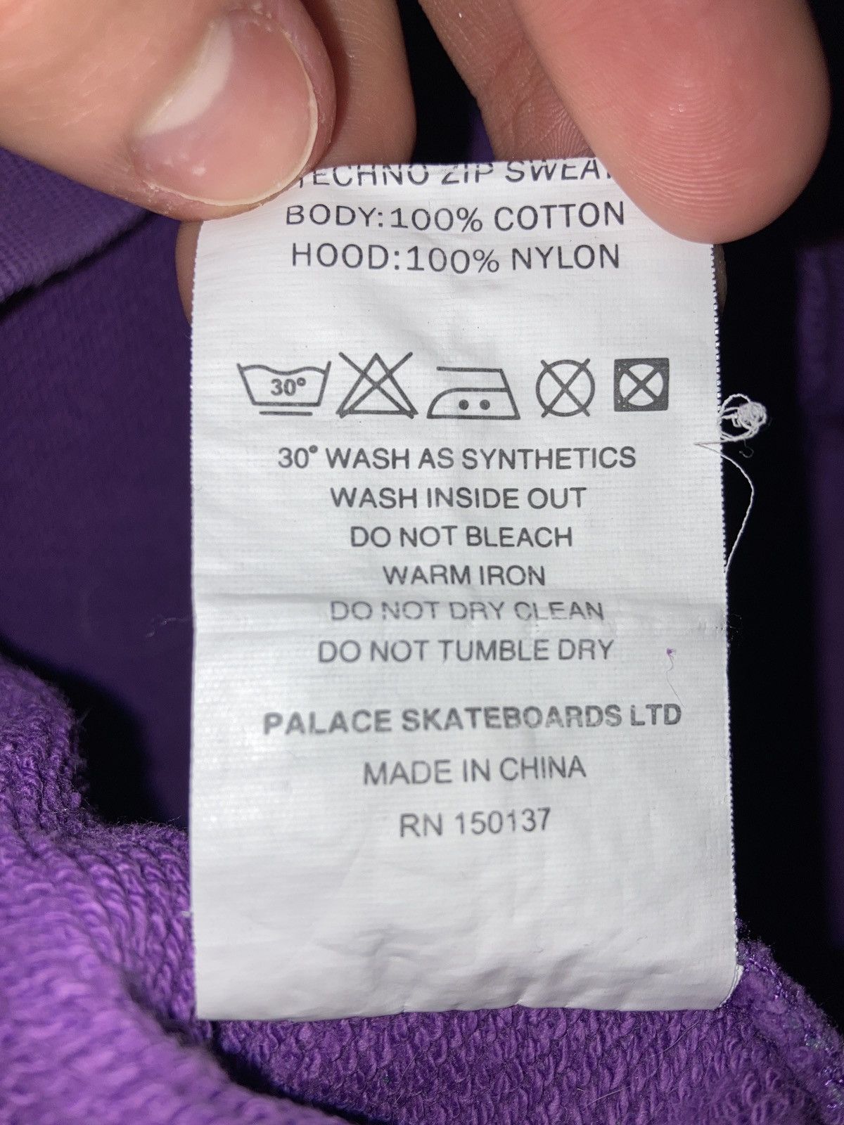 Palace Palace Techno Zip Sweat Purple Size US M / EU 48-50 / 2 - 5 Thumbnail