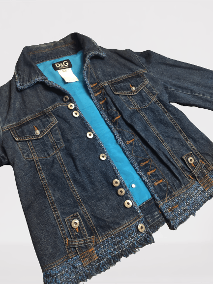 Dolce & Gabbana Dolce Gabbana Jacket Denim Blue Size M / US 6-8 / IT 42-44 - 4 Thumbnail