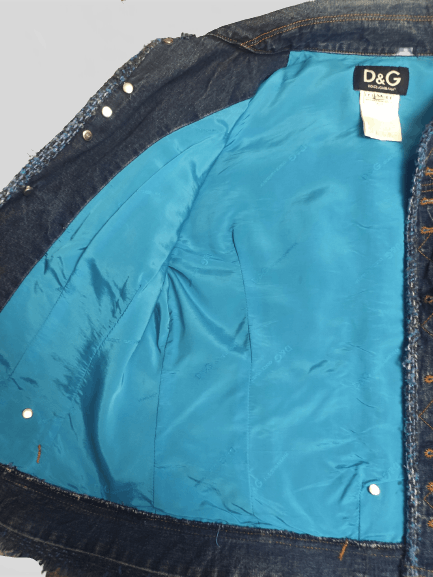 Dolce & Gabbana Dolce Gabbana Jacket Denim Blue Size M / US 6-8 / IT 42-44 - 7 Thumbnail
