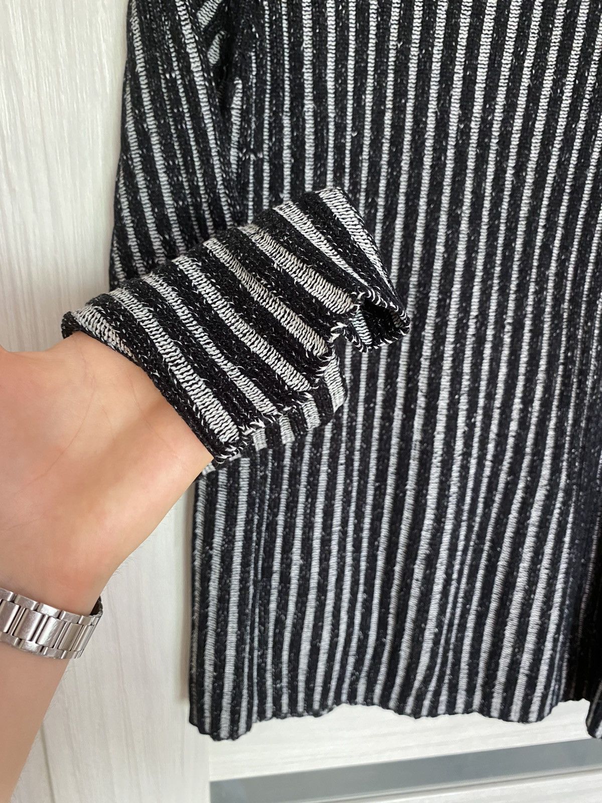 Japanese Brand Stripes knitwear sweater vintage avant garde Size US M / EU 48-50 / 2 - 2 Thumbnail