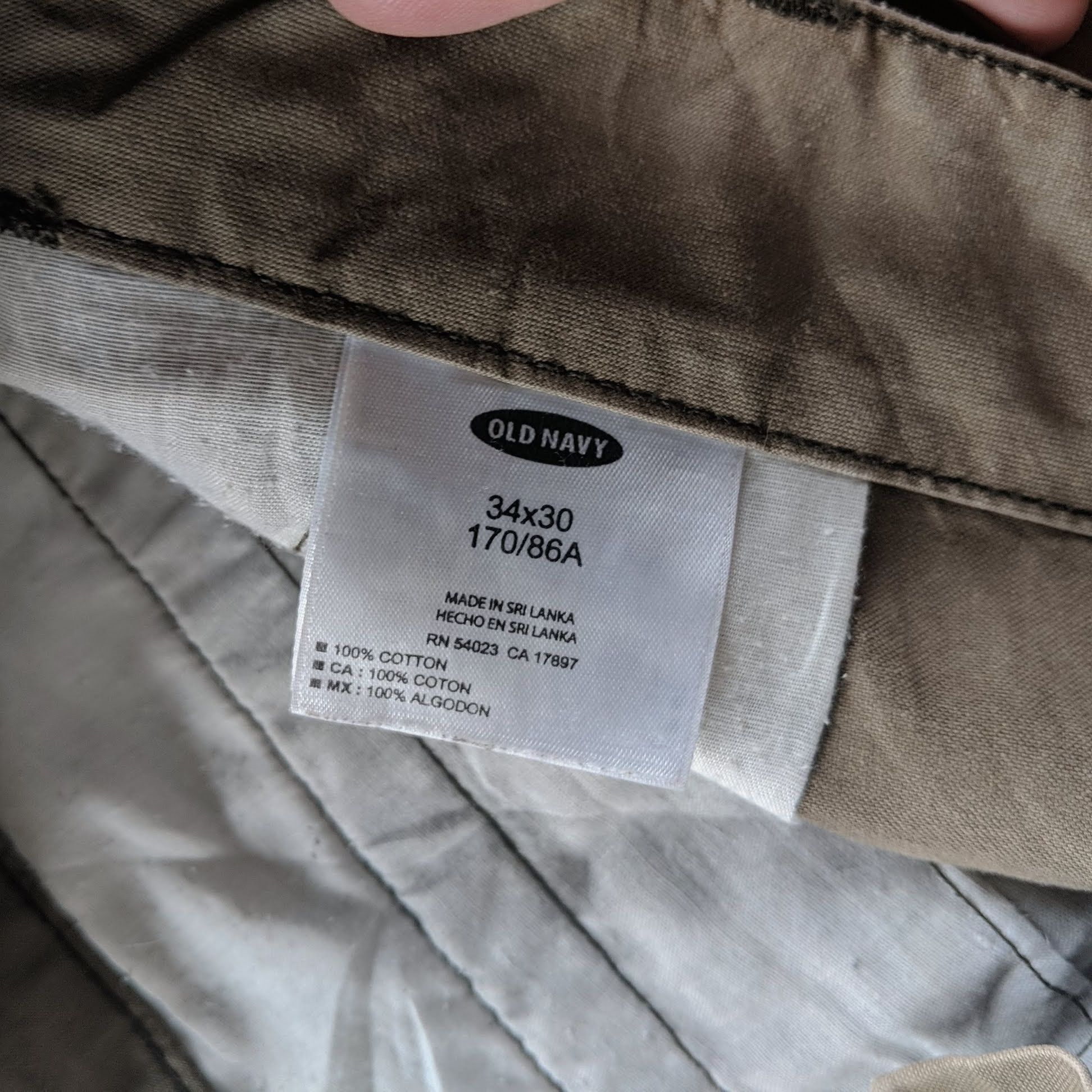 Japanese Brand × Vintage Vintage Old Navy Military Trousers Cargo Pants Size US 35 - 5 Thumbnail
