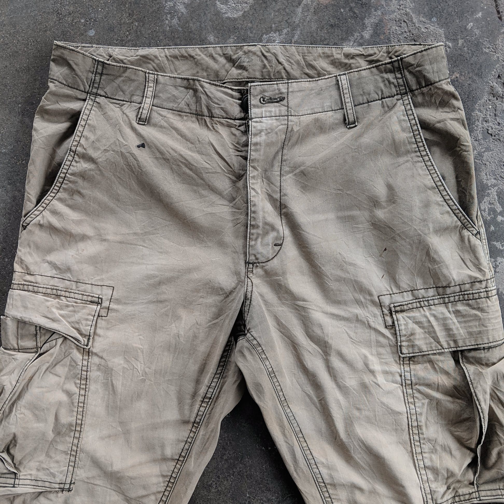 Japanese Brand × Vintage Vintage Old Navy Military Trousers Cargo Pants Size US 35 - 2 Thumbnail