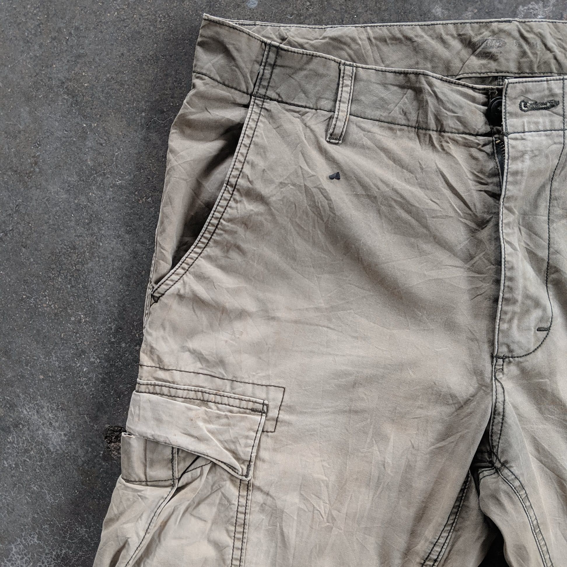 Japanese Brand × Vintage Vintage Old Navy Military Trousers Cargo Pants Size US 35 - 3 Thumbnail