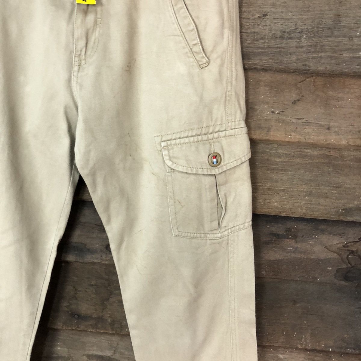 Japanese Brand Letters Brown multipocket tactical Cargo Pants #4466 Size US 31 - 7 Thumbnail