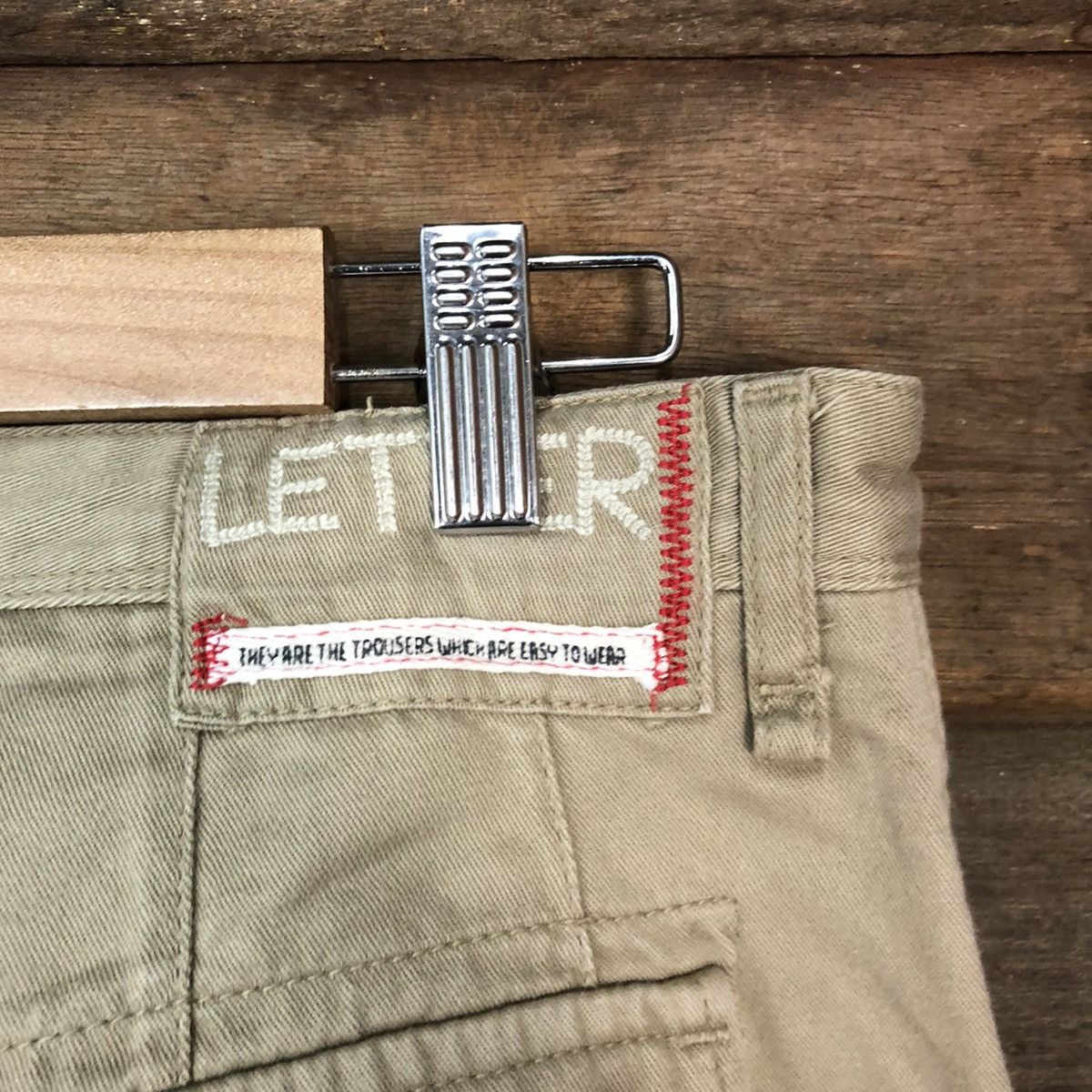 Japanese Brand Letters Brown multipocket tactical Cargo Pants #4466 Size US 31 - 16 Thumbnail