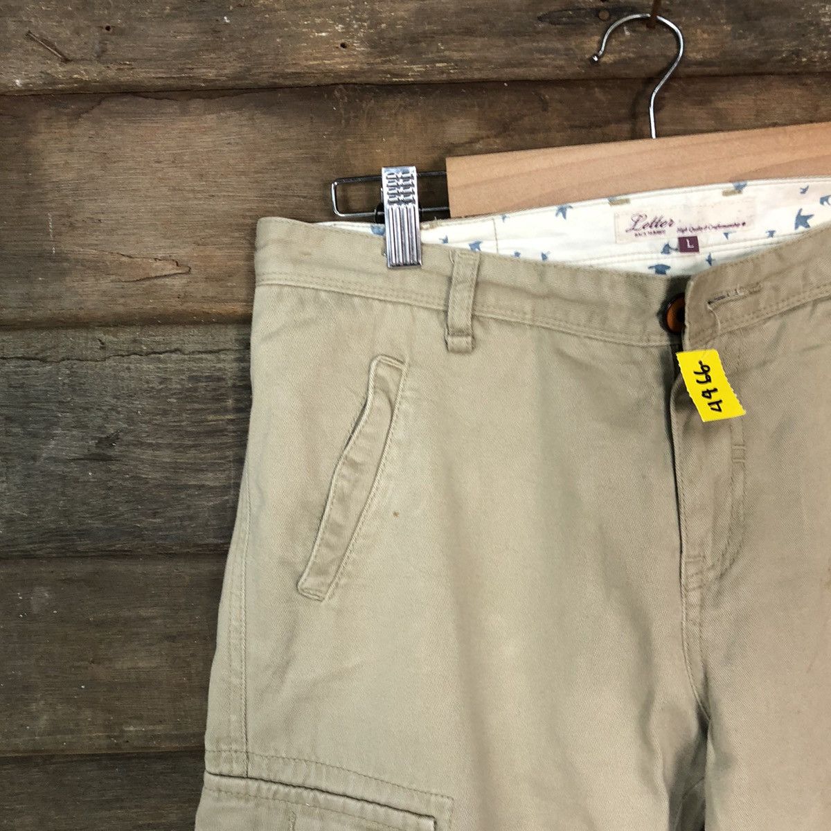 Japanese Brand Letters Brown multipocket tactical Cargo Pants #4466 Size US 31 - 4 Thumbnail