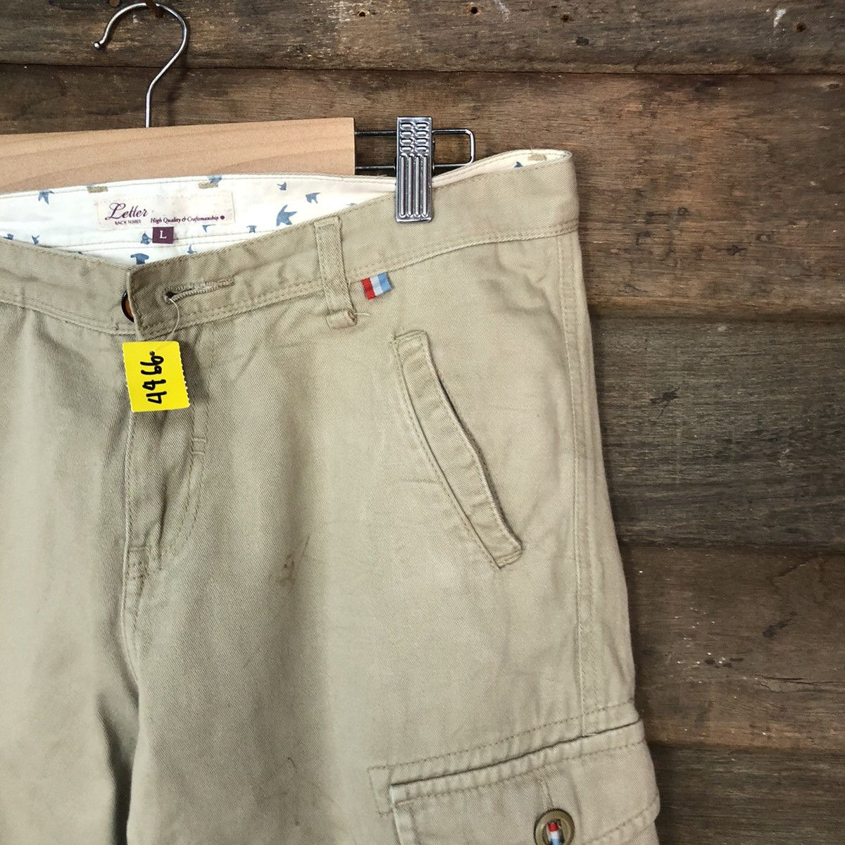 Japanese Brand Letters Brown multipocket tactical Cargo Pants #4466 Size US 31 - 5 Thumbnail