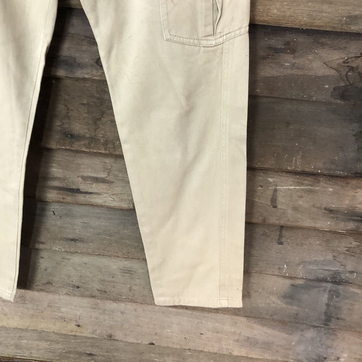 Japanese Brand Letters Brown multipocket tactical Cargo Pants #4466 Size US 31 - 9 Thumbnail