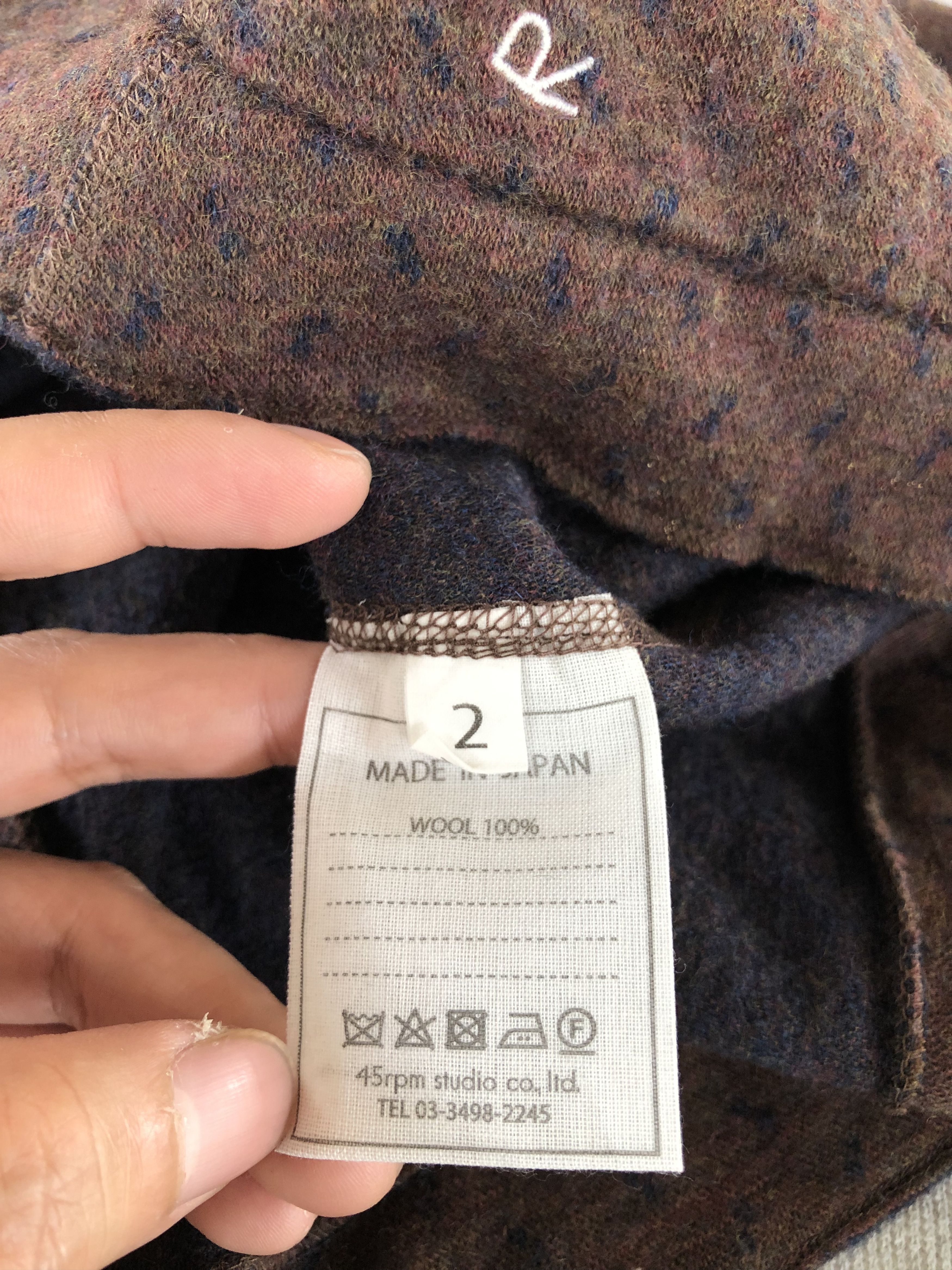 45rpm × Vintage VINTAGE 45RPM JAPAN WOOL BLOUSE Size S / US 4 / IT 40 - 8 Thumbnail
