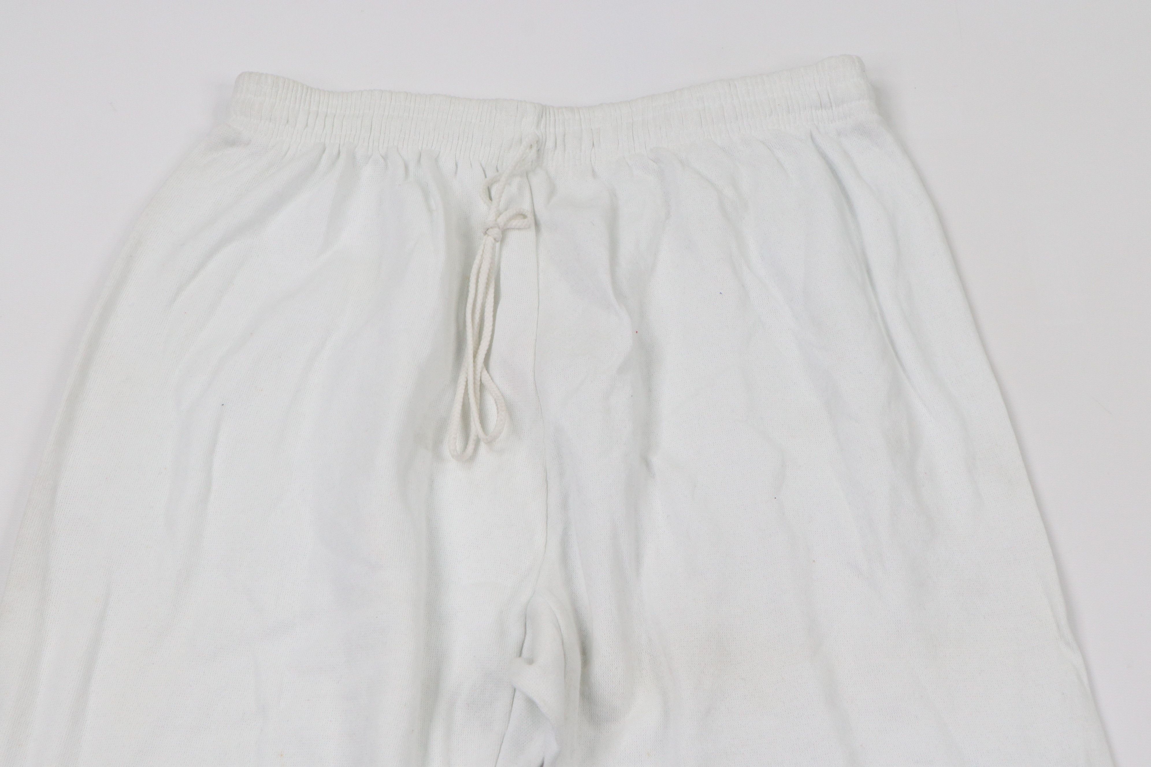 Vintage Vintage 90s Streetwear Gusseted Sweatpants Joggers White Size US 36 / EU 52 - 2 Thumbnail