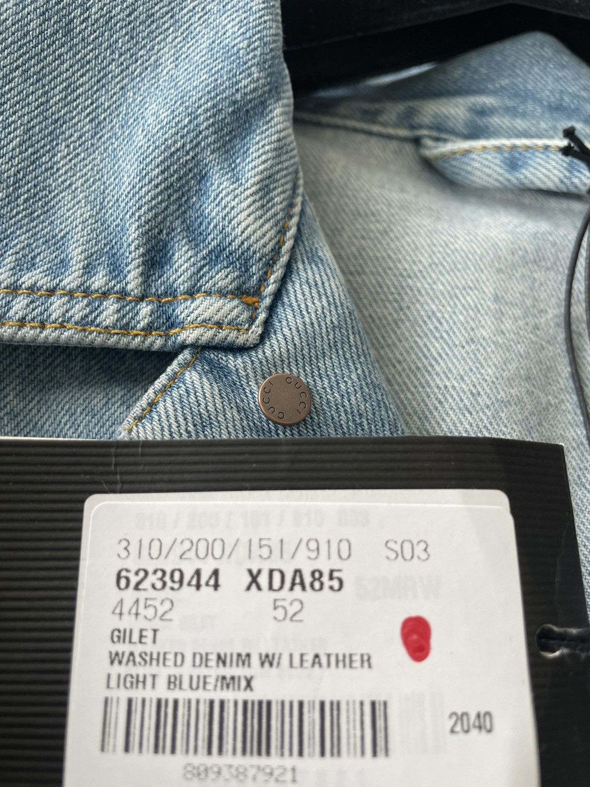 Gucci Rare Limited Brand New Super Runway Distressed Denim Vest Size US XL / EU 56 / 4 - 16 Thumbnail