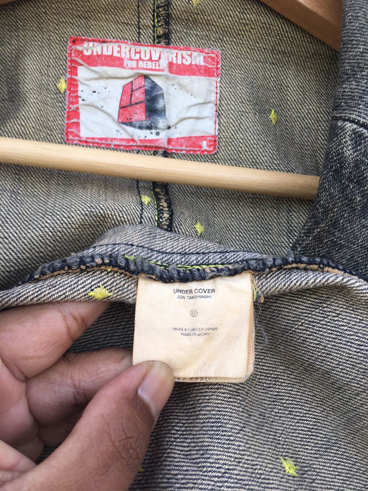 Jun Takahashi Rarest SS2002 Undercoverism for Rebels Denim Jacket Size US M / EU 48-50 / 2 - 20 Thumbnail