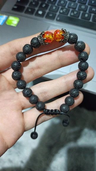 Jewelry Lava Stone Bead Bracelet Size ONE SIZE - 1 Thumbnail