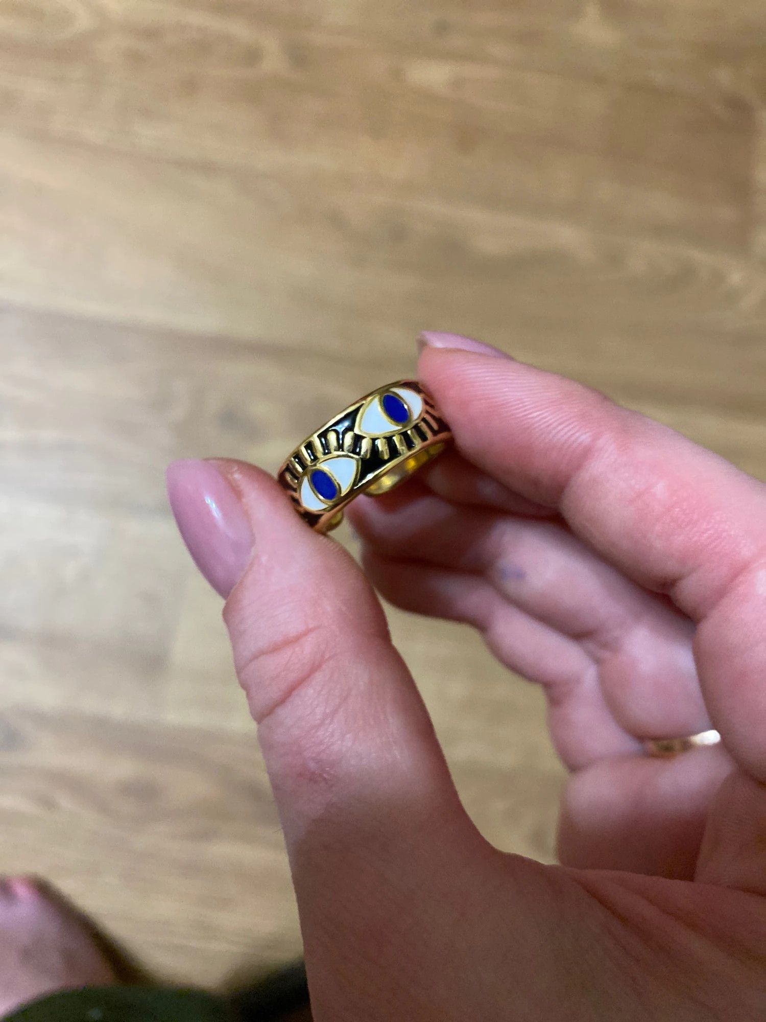 Jewelry Black Eyes Ring Size ONE SIZE - 3 Thumbnail
