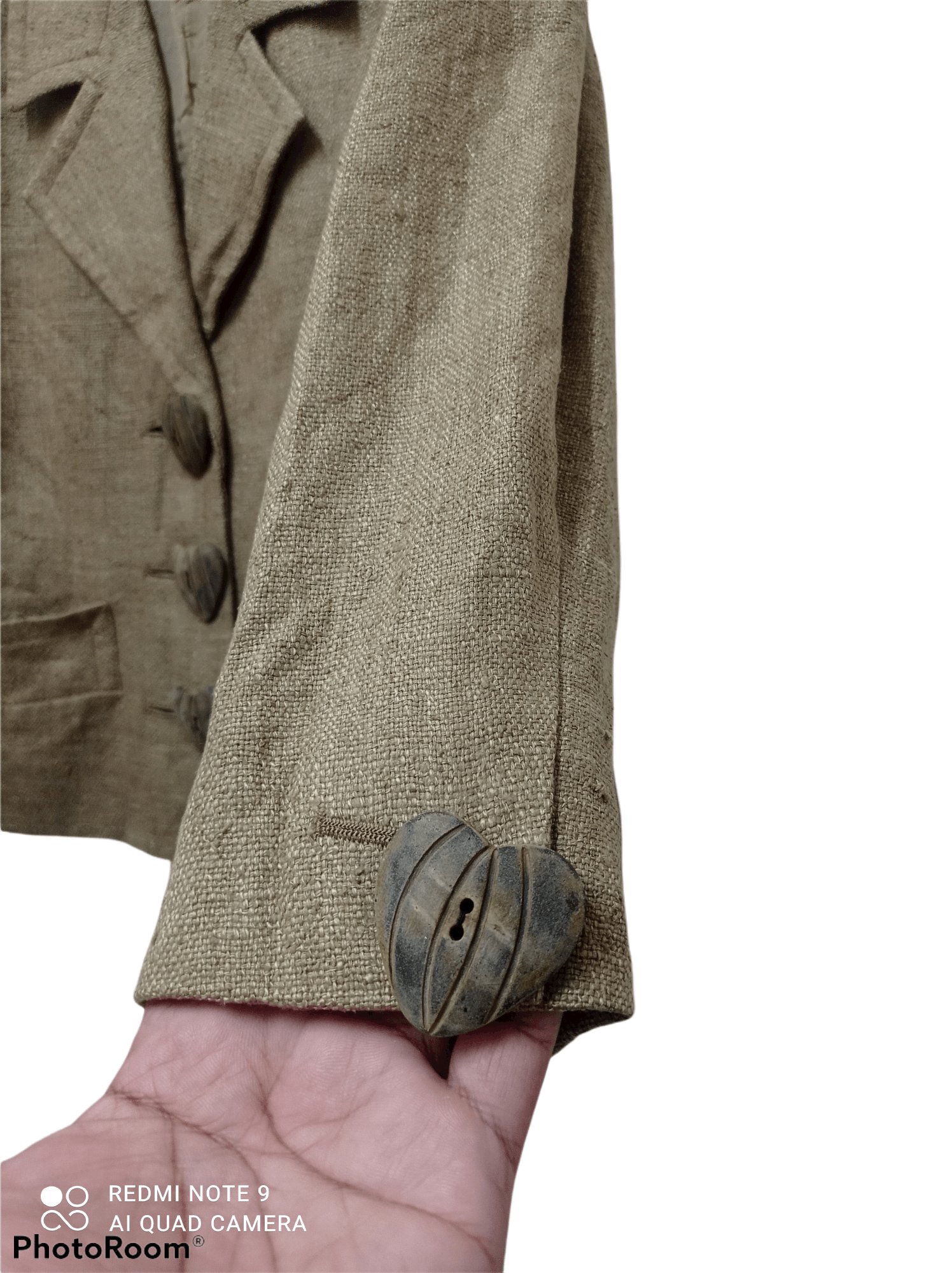 Vintage × Yves Saint Laurent Vtg Yves Saint Laurent Silk Blazer Jacket with love buttons Size M / US 6-8 / IT 42-44 - 8 Thumbnail