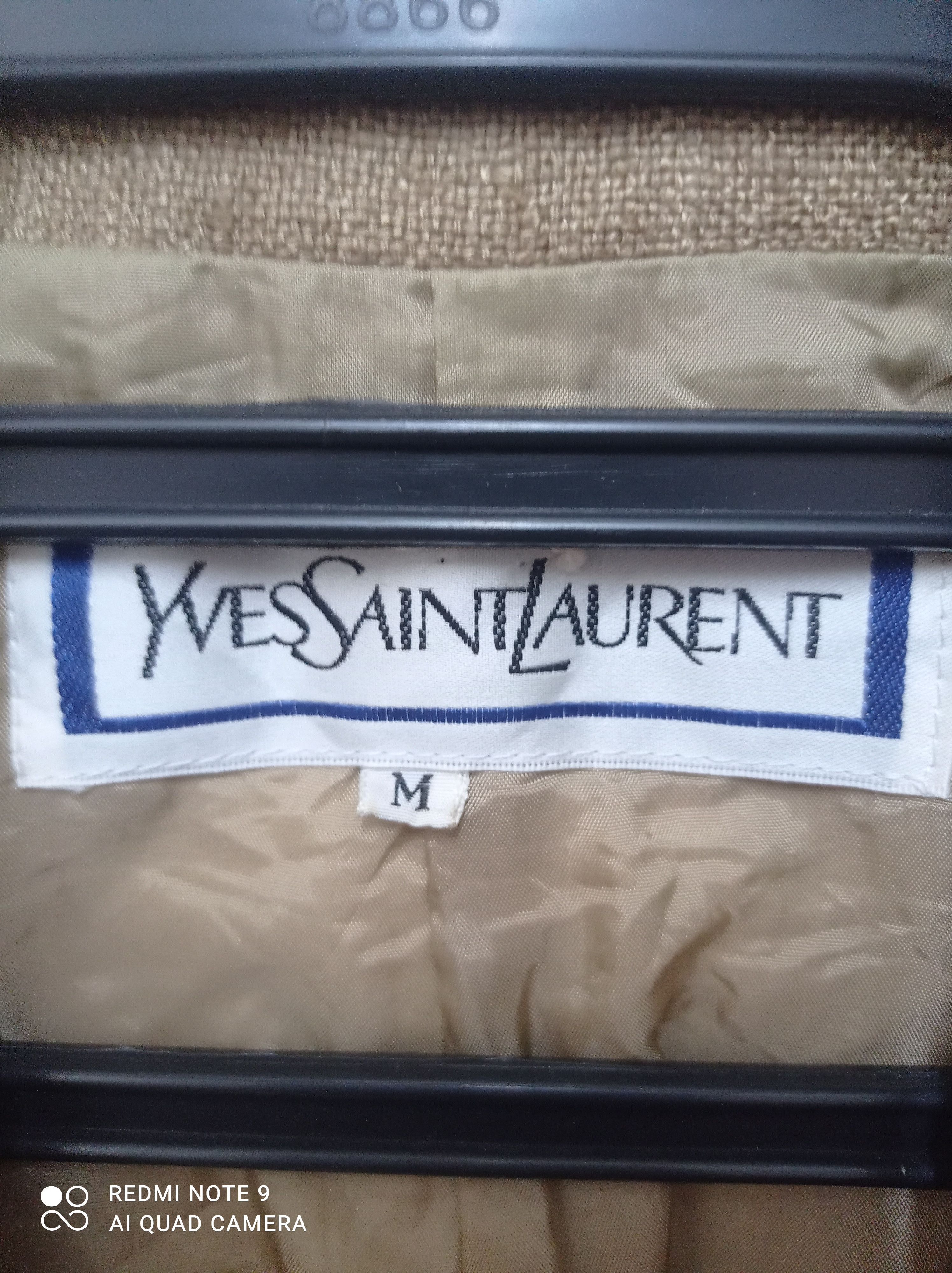 Vintage × Yves Saint Laurent Vtg Yves Saint Laurent Silk Blazer Jacket with love buttons Size M / US 6-8 / IT 42-44 - 10 Thumbnail