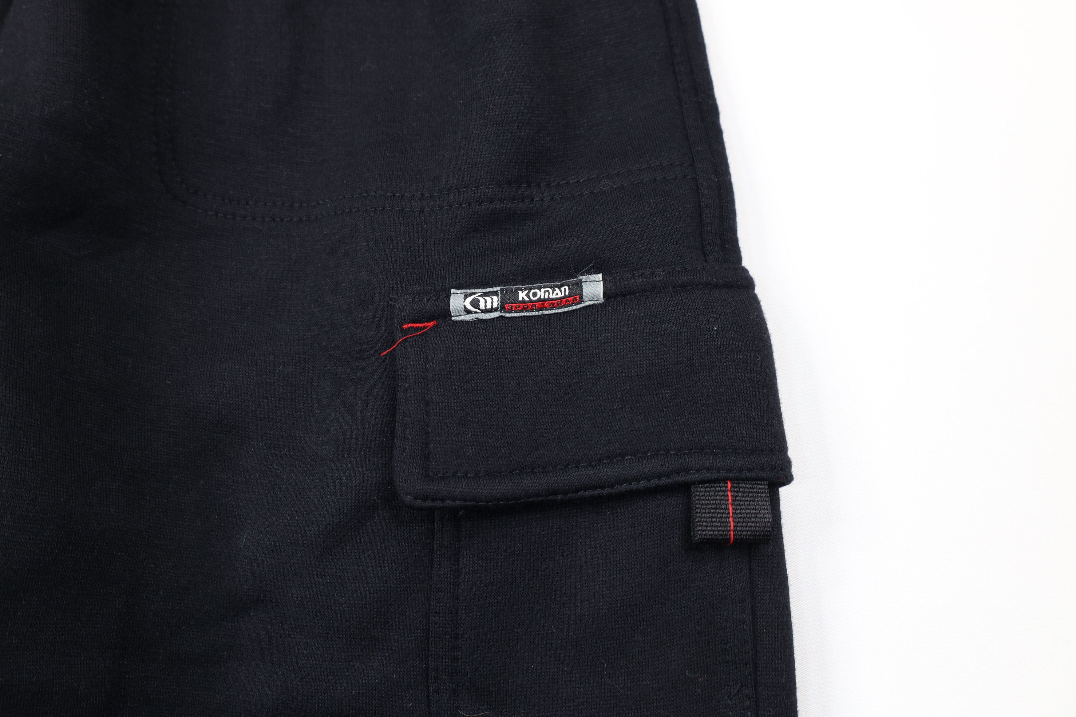 Vintage NOS Vintage 90s Streetwear Cargo Sweatpants Joggers Black Size US 40 / EU 56 - 4 Thumbnail