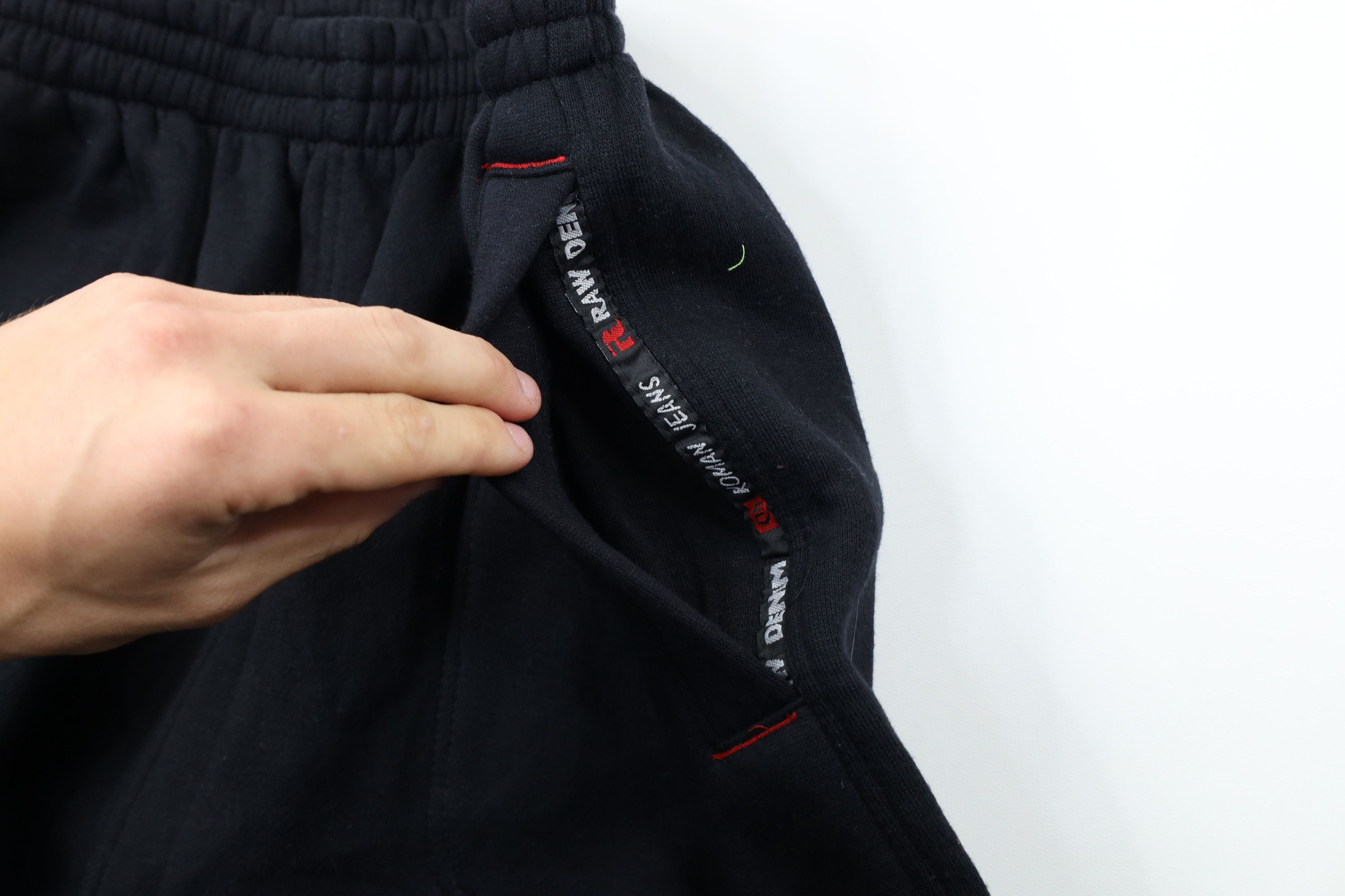 Vintage NOS Vintage 90s Streetwear Cargo Sweatpants Joggers Black Size US 40 / EU 56 - 5 Thumbnail