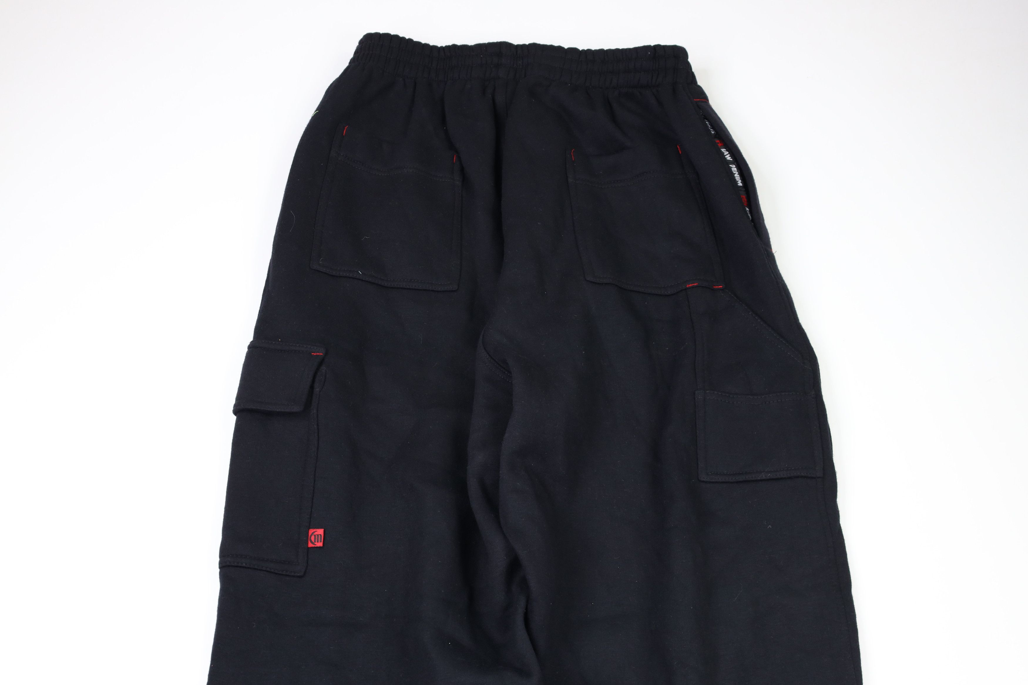Vintage NOS Vintage 90s Streetwear Cargo Sweatpants Joggers Black Size US 40 / EU 56 - 10 Thumbnail